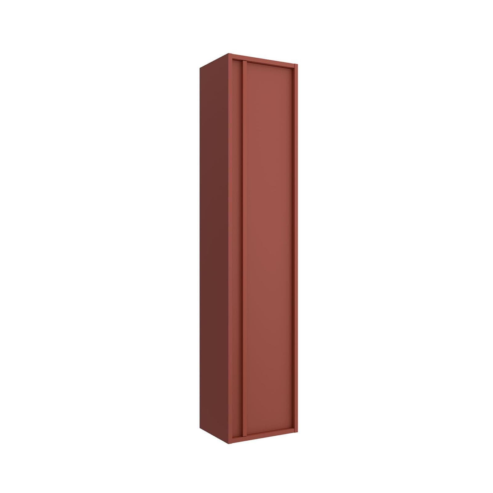 Colonna bagno sospesa 140h cm red satinato con anta Soft Close reversibile - Maestro