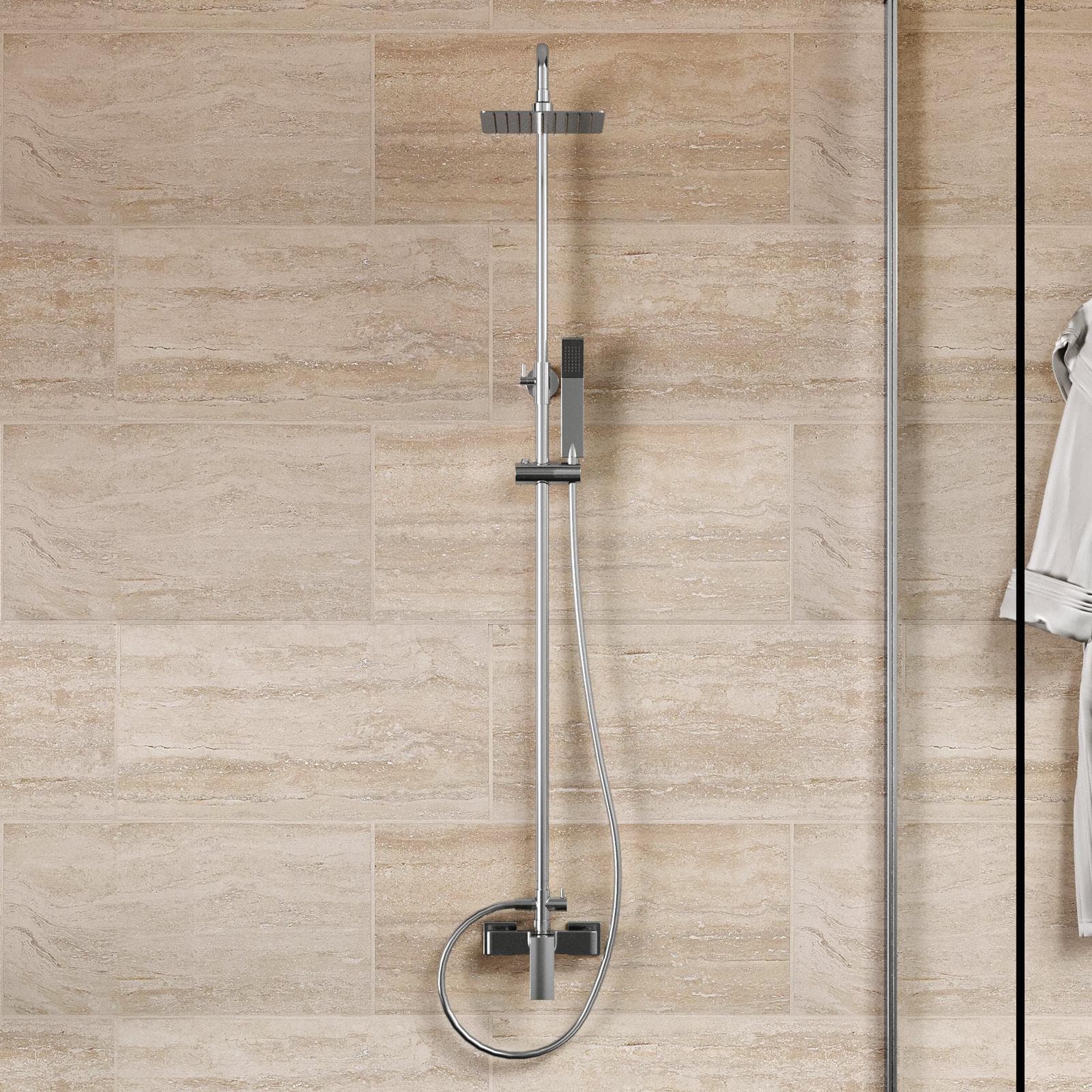Colonna doccia 130 h cm cromo - Nikos