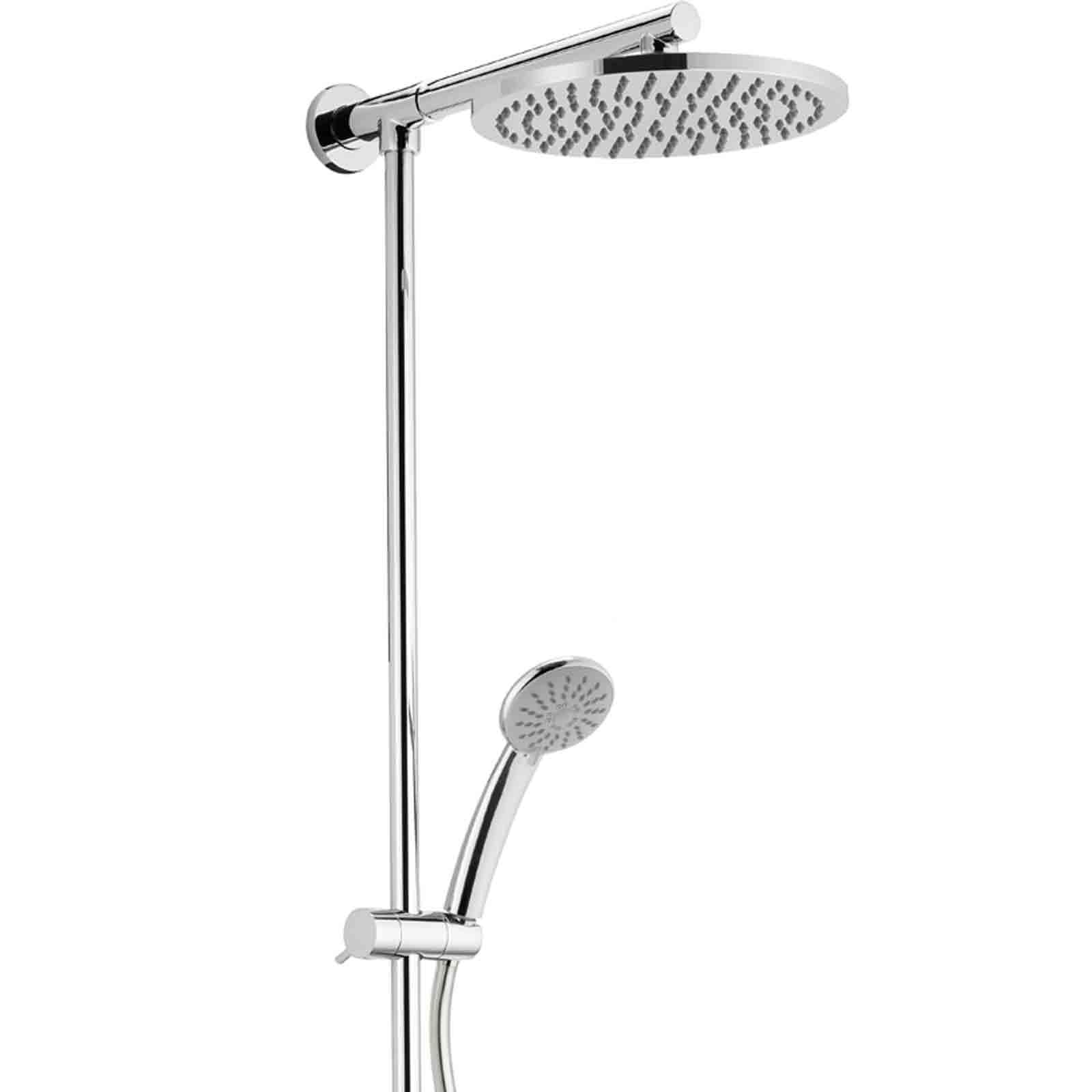 Colonna doccia da 83h cm in ottone con soffione e doccetta regolabile - Huber