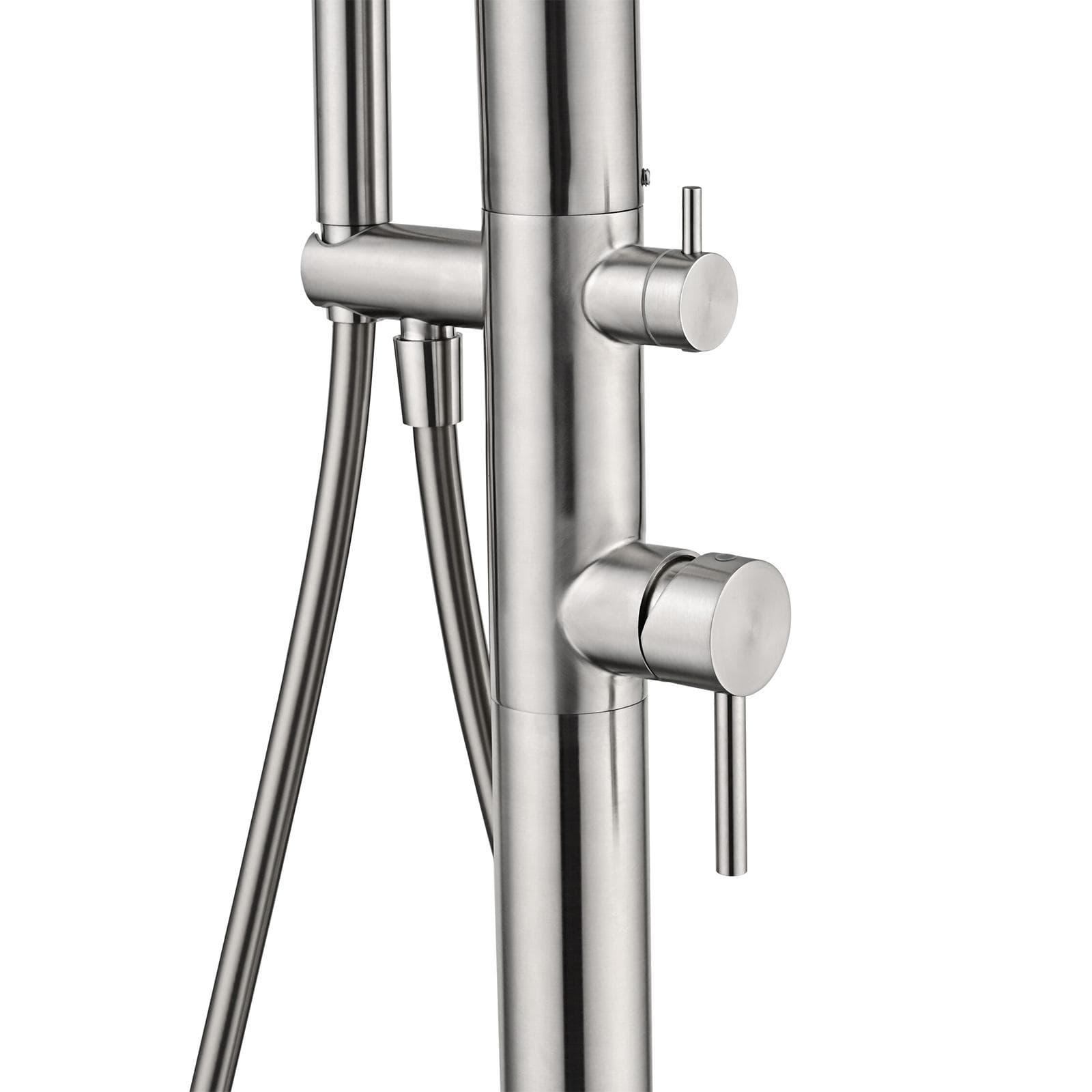 Colonna doccia da esterno 220h cm con doccino in acciaio inox 316 cromo - Kastas