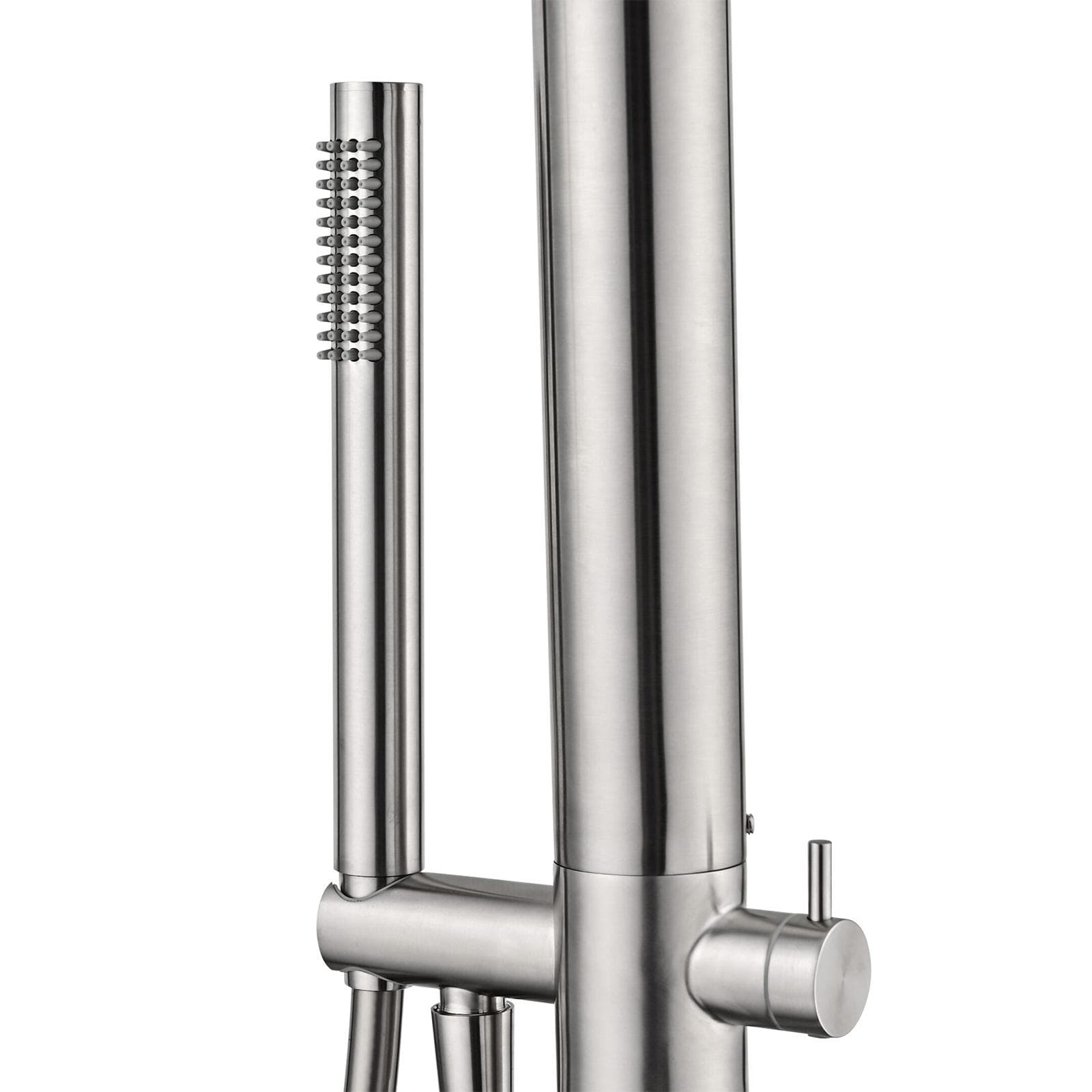 Colonna doccia da esterno 220h cm con doccino in acciaio inox 316 cromo - Kastas
