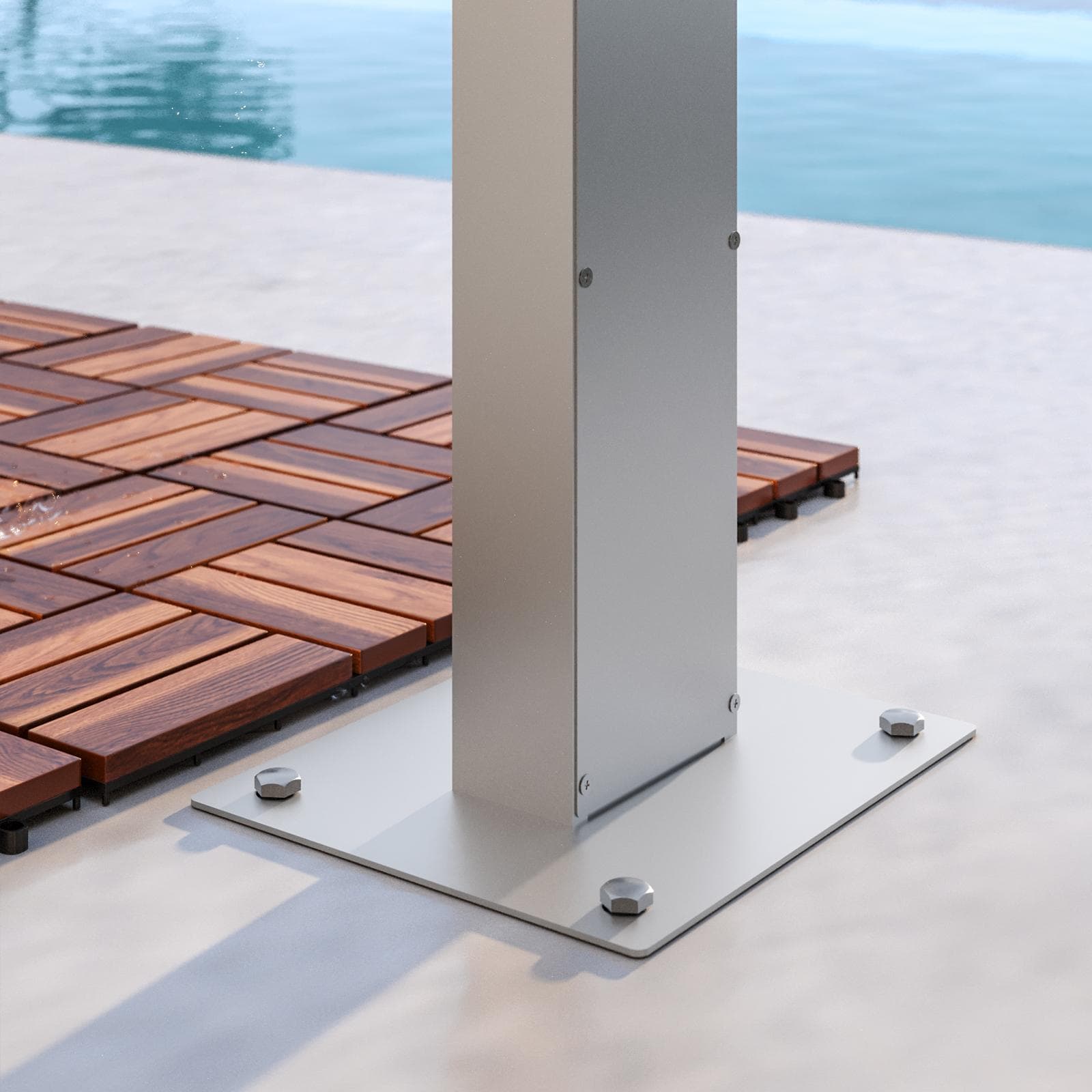 Colonna doccia da esterno in acciaio inox antimpronta - Dotex