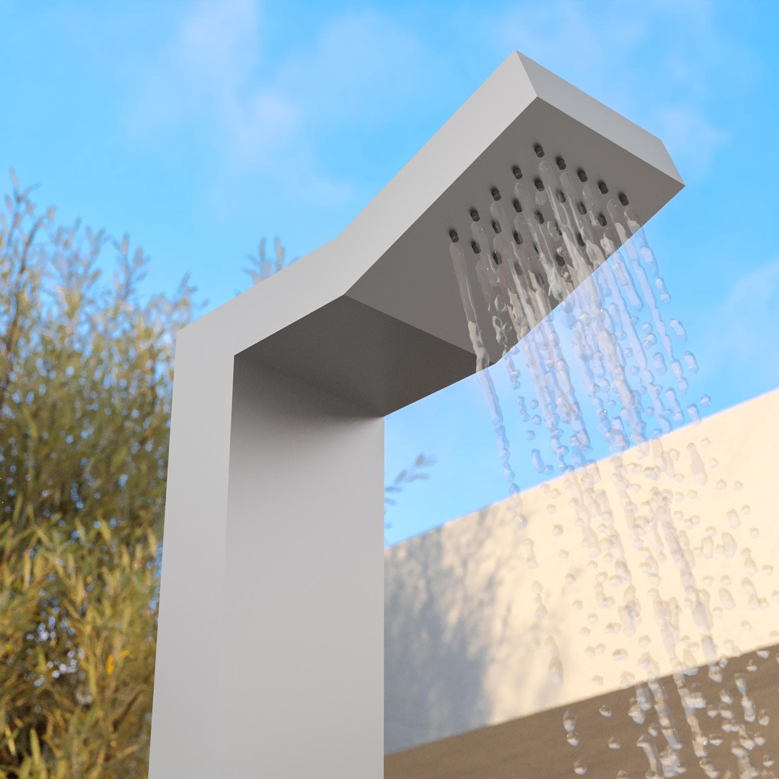 Colonna doccia da esterno in acciaio inox antimpronta - Dotex