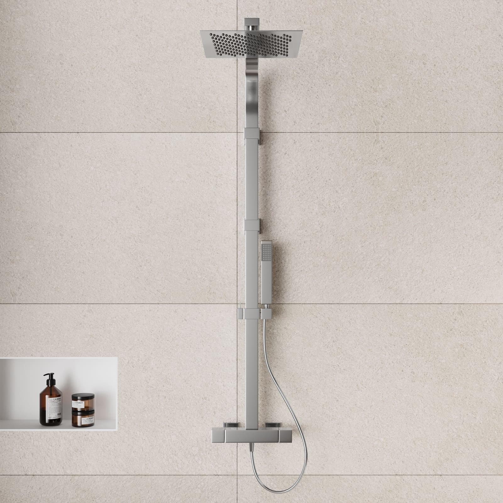 Colonna doccia Glint di Jacuzzi - Rubinetteria con miscelatore termostatico