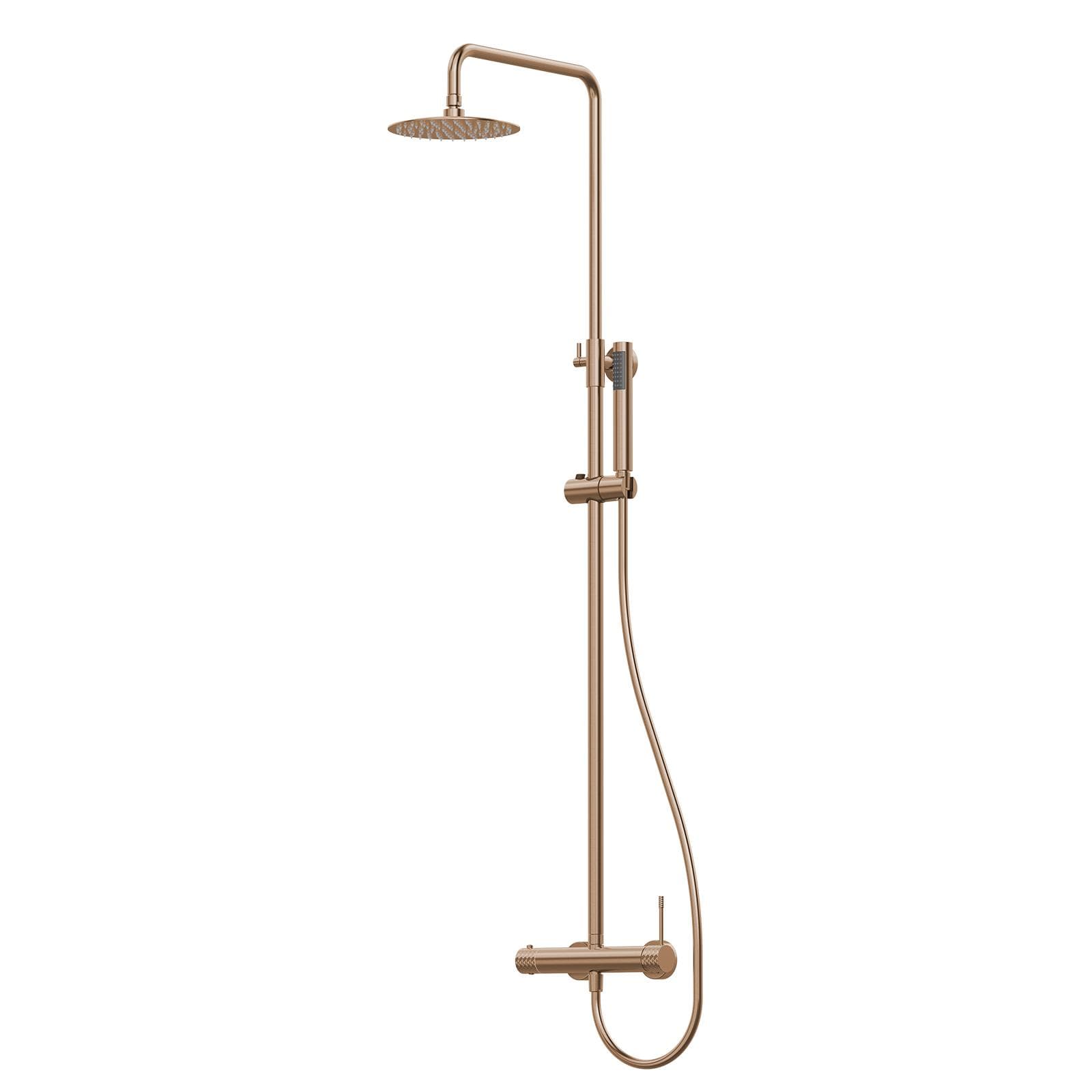 Colonna doccia in acciaio inox bronzo spazzolato anti-impronta - Fear