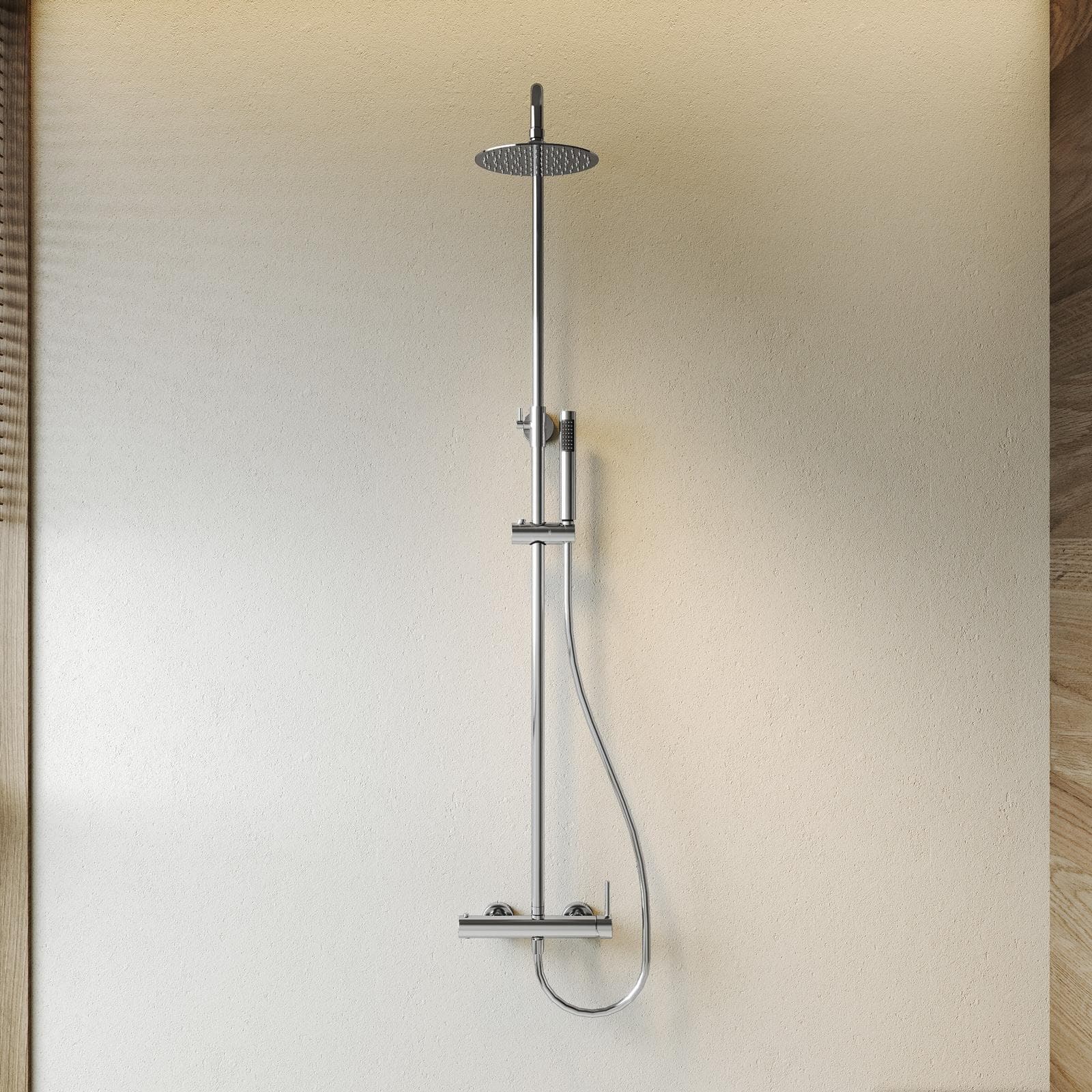 Colonna doccia in acciaio inox cromo - Oasis