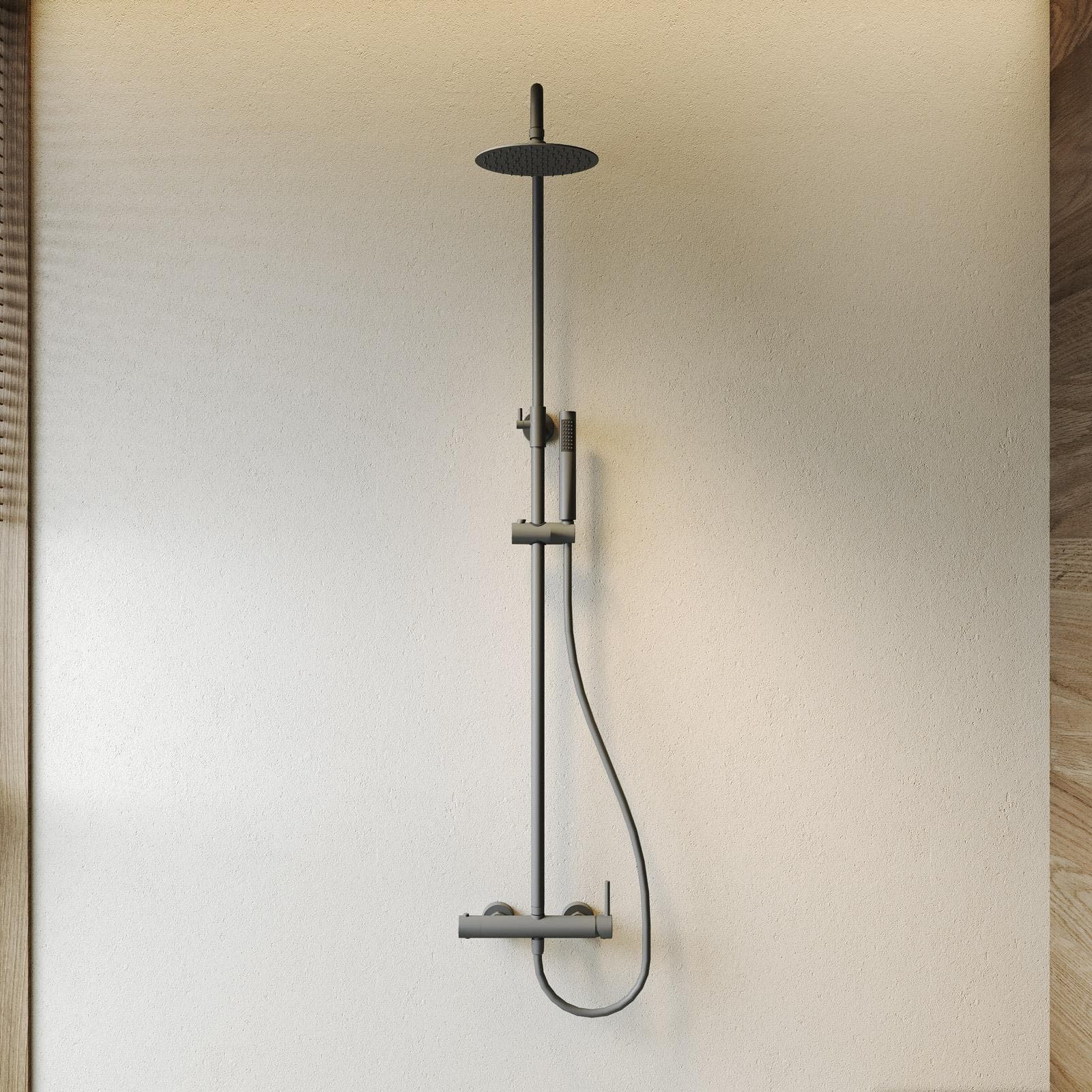 Colonna doccia in acciaio inox fango - Oasis
