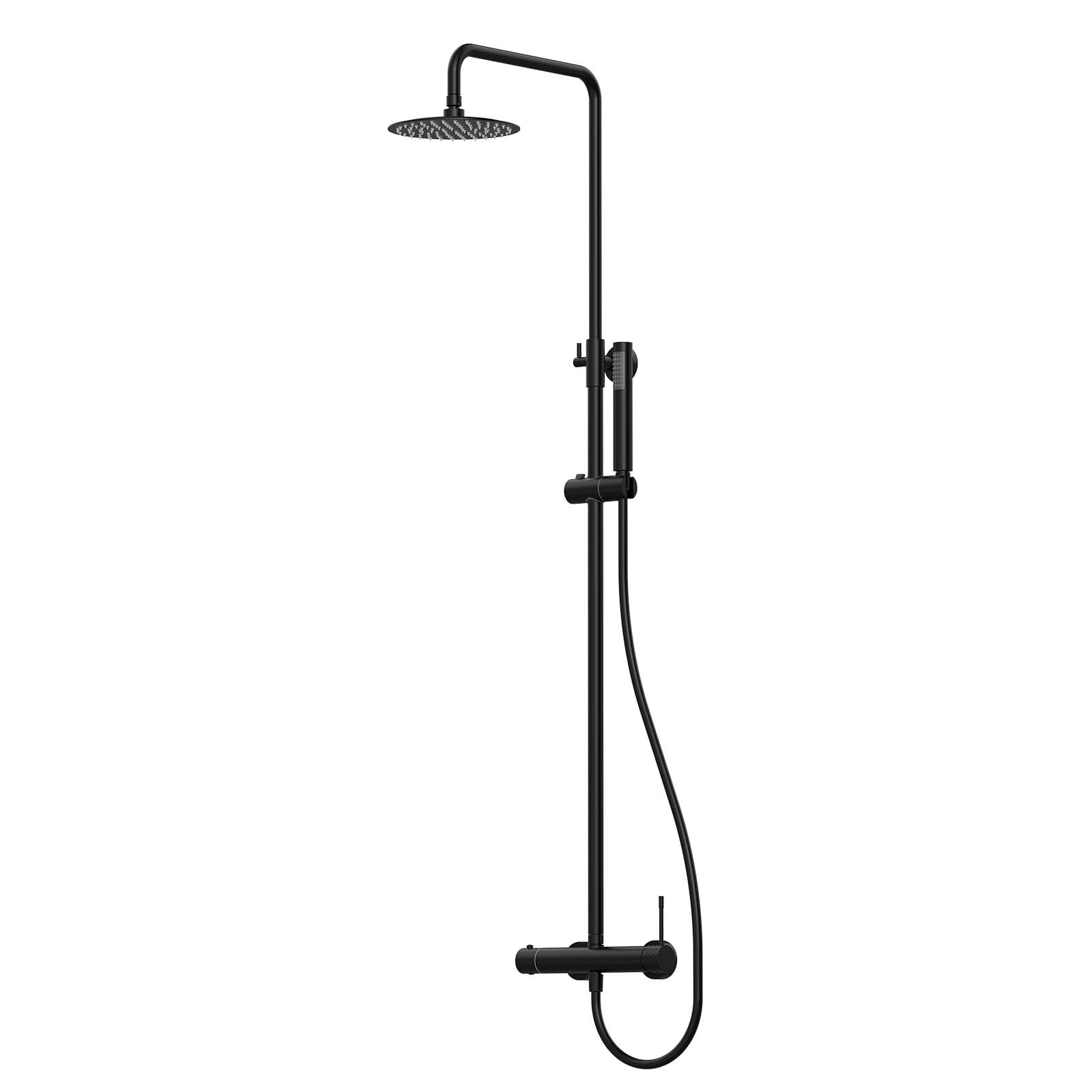Colonna doccia in acciaio inox nero opaco - Fear