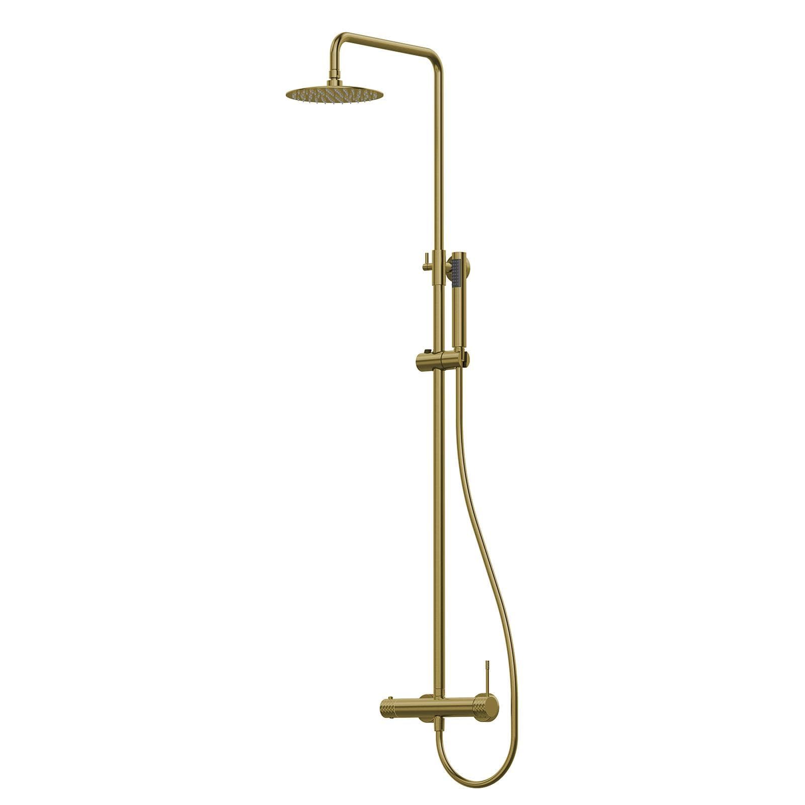 Colonna doccia in acciaio inox oro spazzolato anti-impronta - Fear
