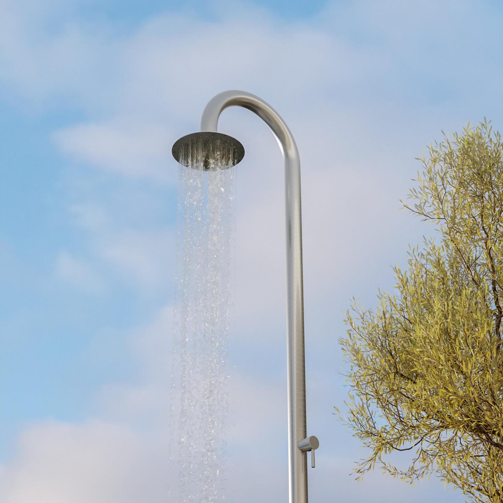 Colonna doccia per esterno in acciaio inox 304 satinato - Glimmer