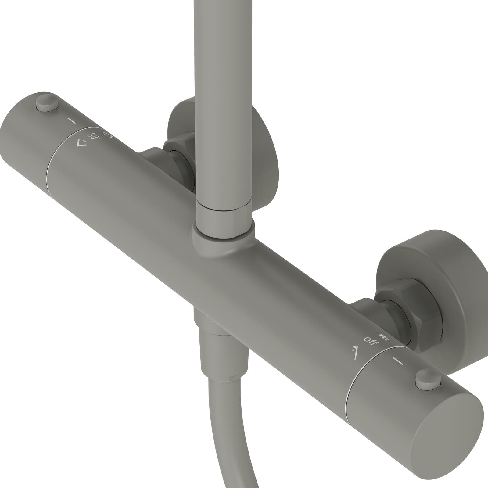 Colonna doccia termostatica in acciaio inox fango - Oasis