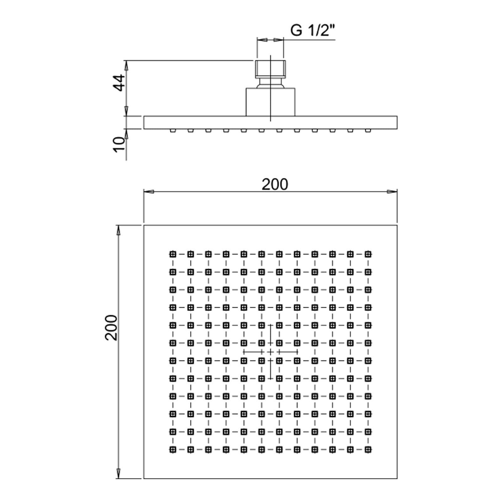 Composizione doccia JACUZZI Rubinetteria Plaza con braccio soffione doccetta e miscelatore