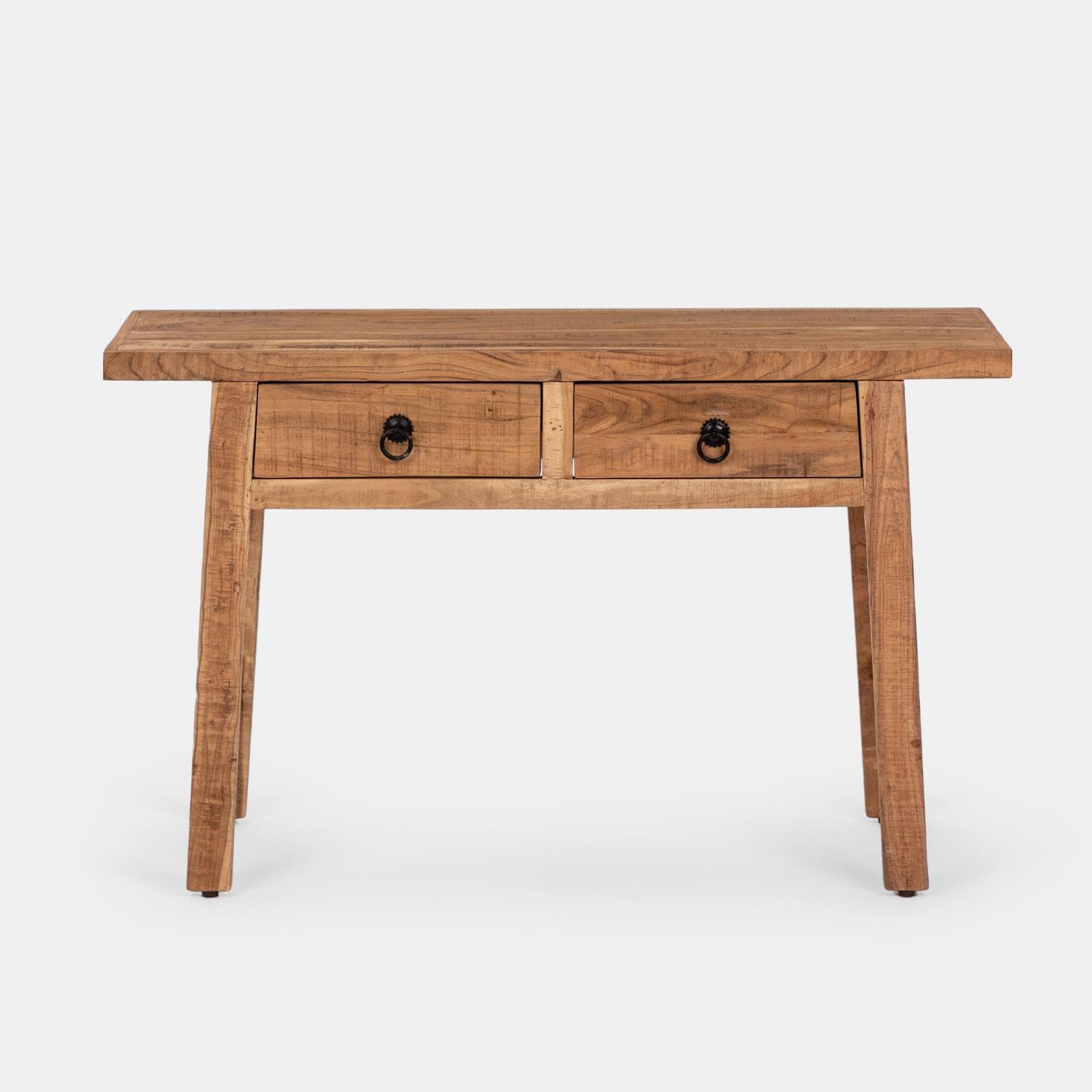 Consolle 120x40 cm in legno di acacia con due cassetti - Freia Acacia