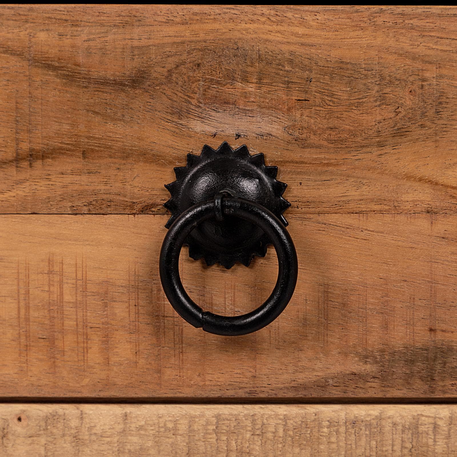 Consolle 120x40 cm in legno di acacia con due cassetti - Freia Acacia