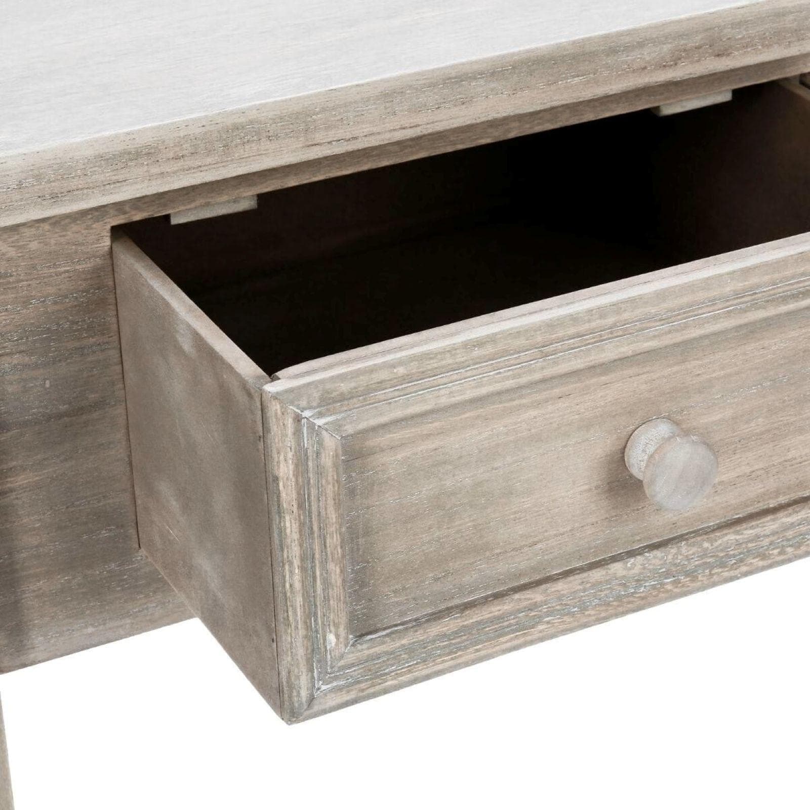 Consolle 80x76h cm effetto legno anticato con 2 cassetti - Eveline