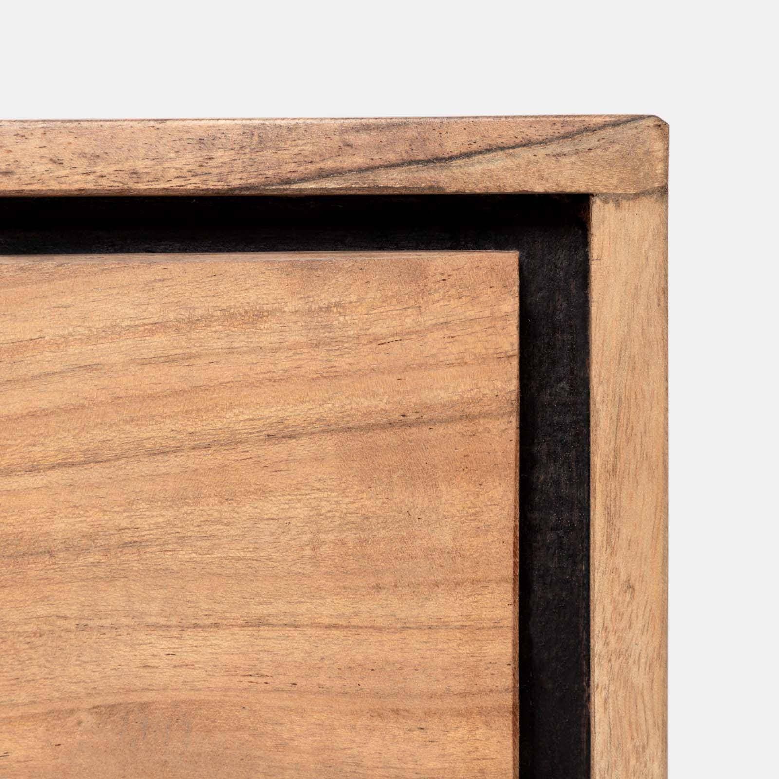 Mobile porta tv 160x40 cm in legno di acacia - Freia Acacia