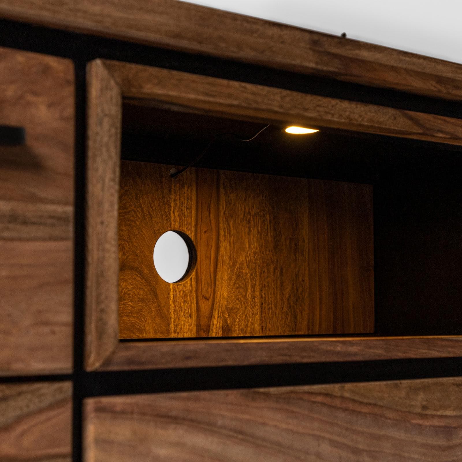 Mobile porta tv 175 cm in legno di acacia - Freia Acacia
