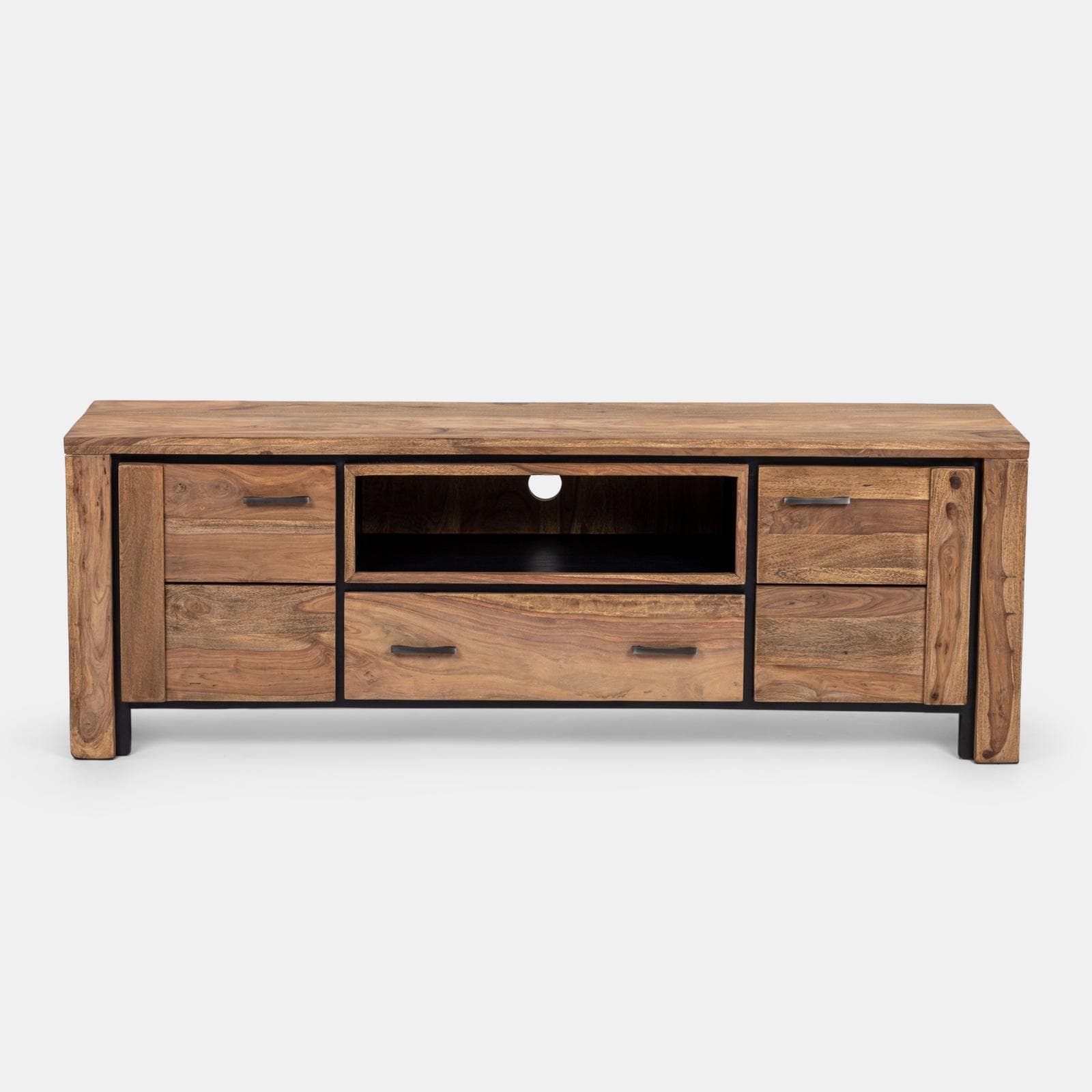 Mobile porta tv 175 cm in legno di acacia - Freia Acacia