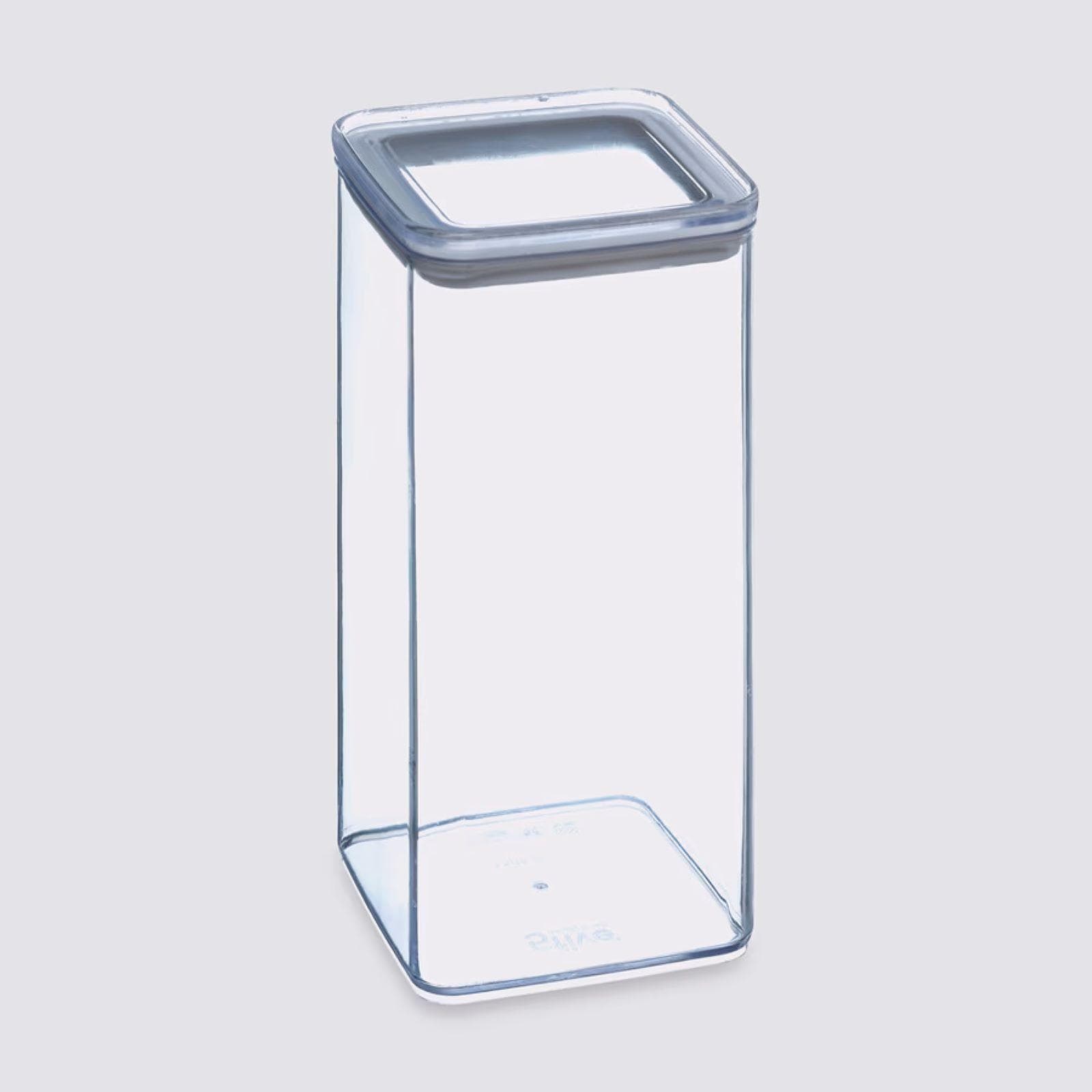 Contenitore 10x21h cm ermetico ed impilabile trasparente - Elgar