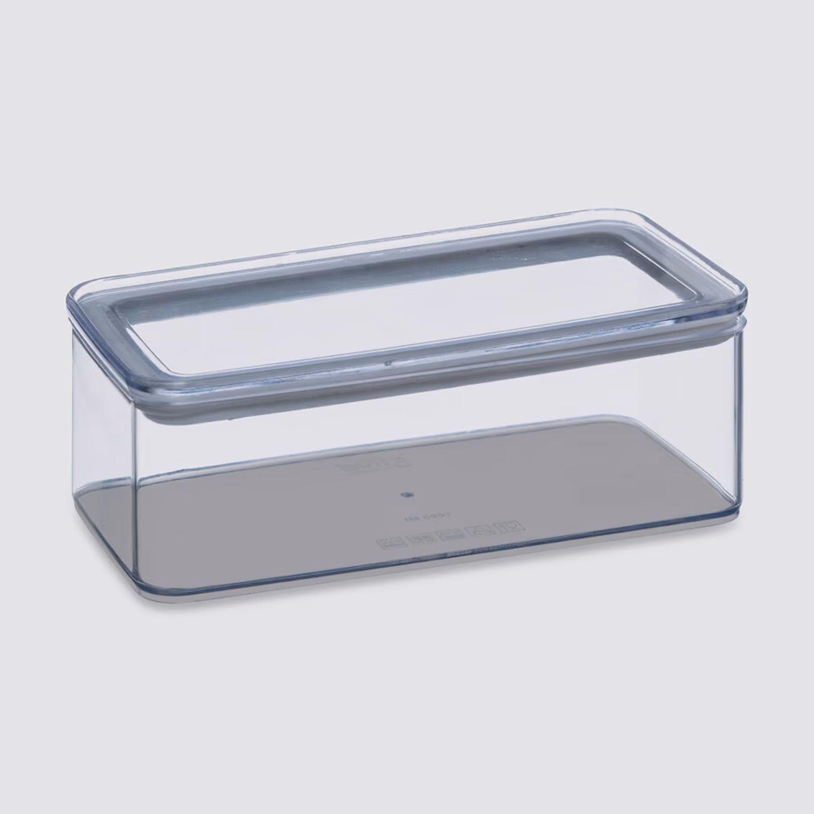Contenitore 20x7h cm ermetico ed impilabile trasparente - Elgar