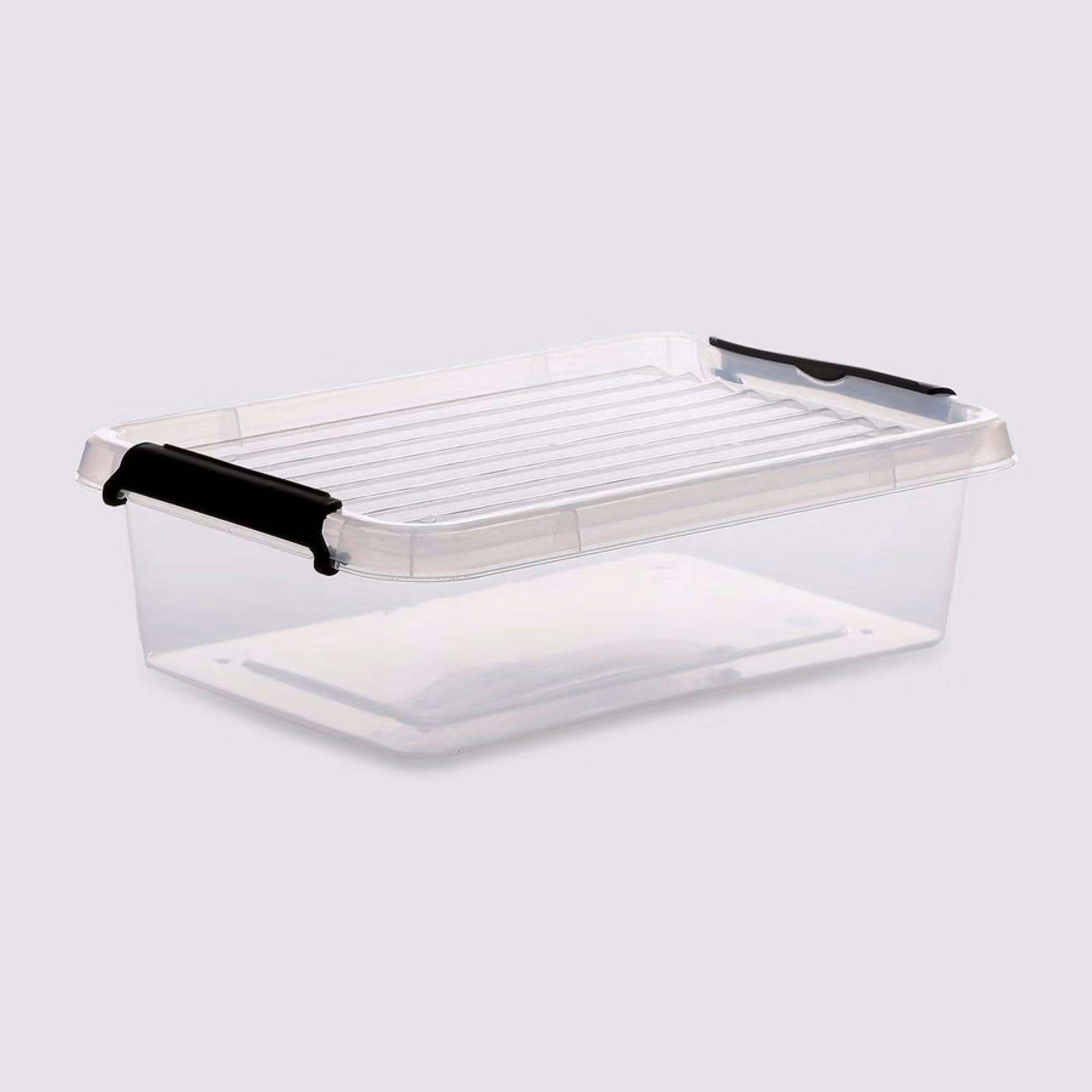 Contenitore 30x9h cm in polipropilene con chiusura a clip - Archivia