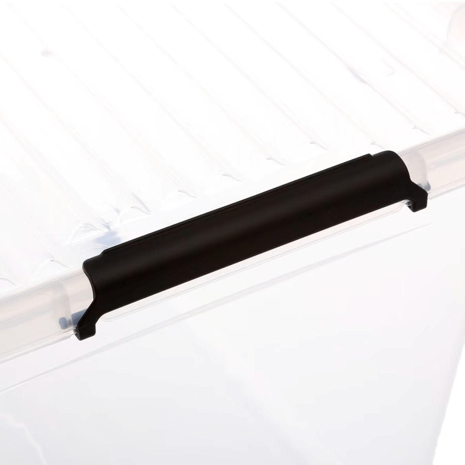 Contenitore 58x26h cm in polipropilene con ruote e chiusura a clip - Archivia