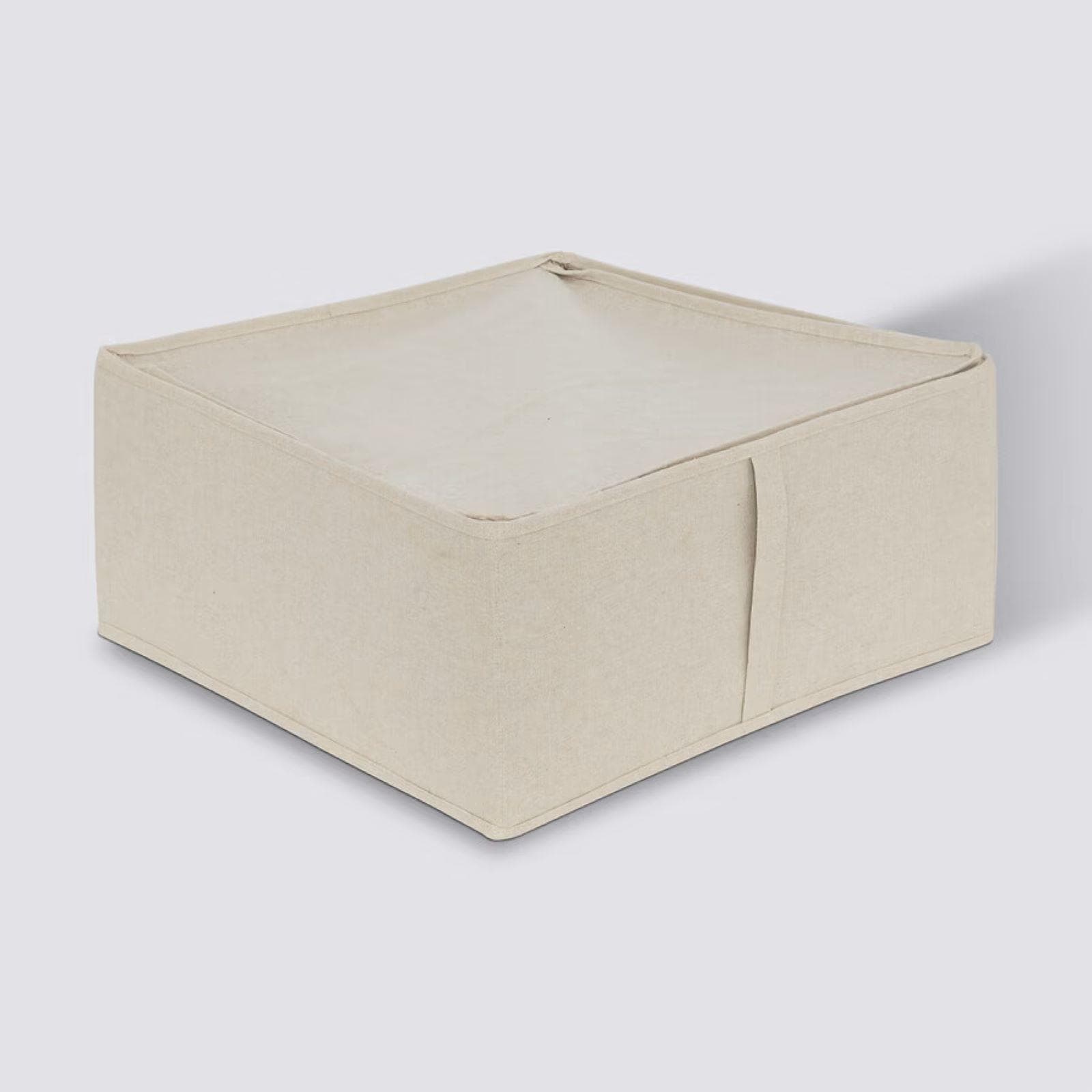 Contenitore salvaspazio 45X45 cm beige per sottoletto o armadio - Anya