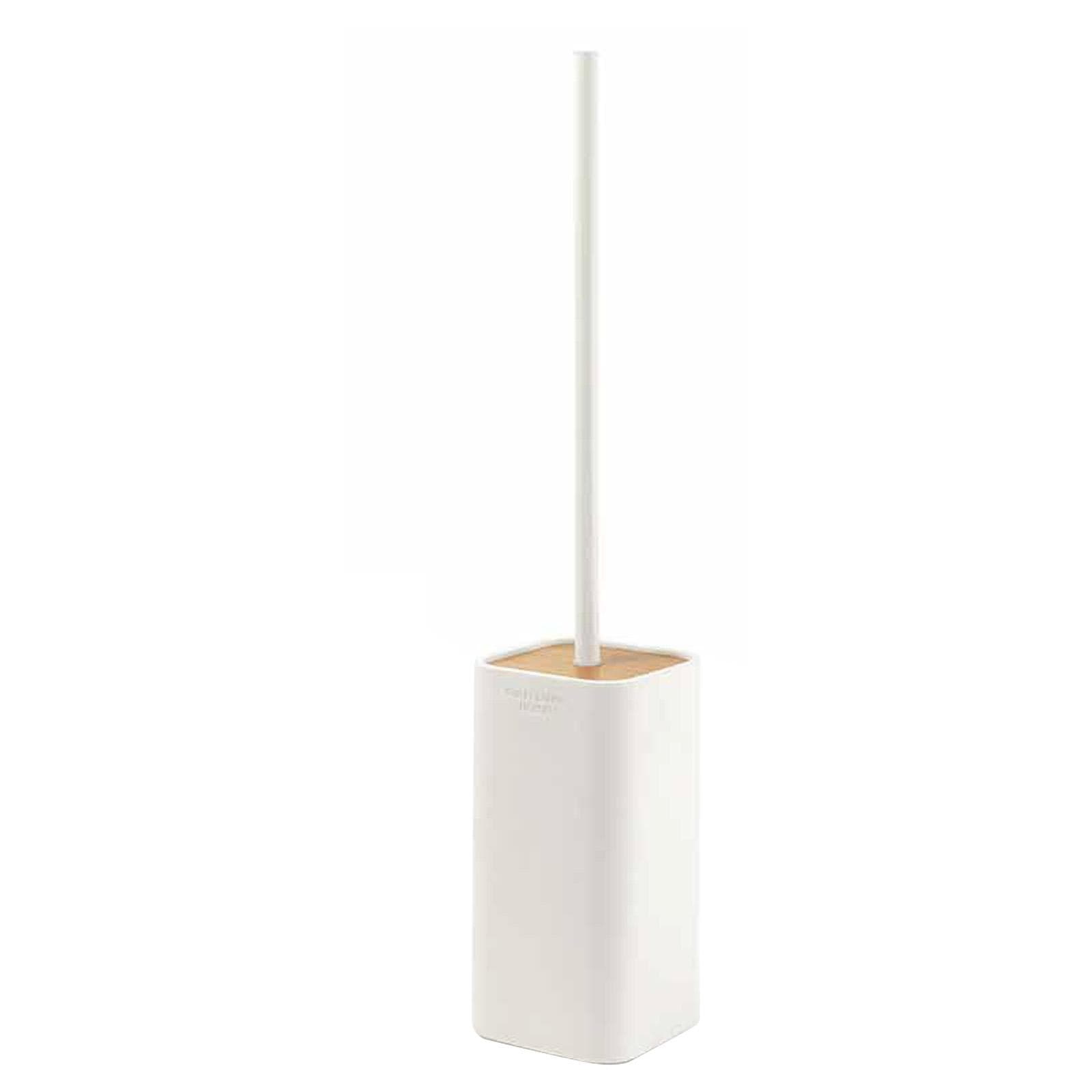 Set 2 accessori d'appoggio bianco e bambù naturale - Ninfea di Gedy