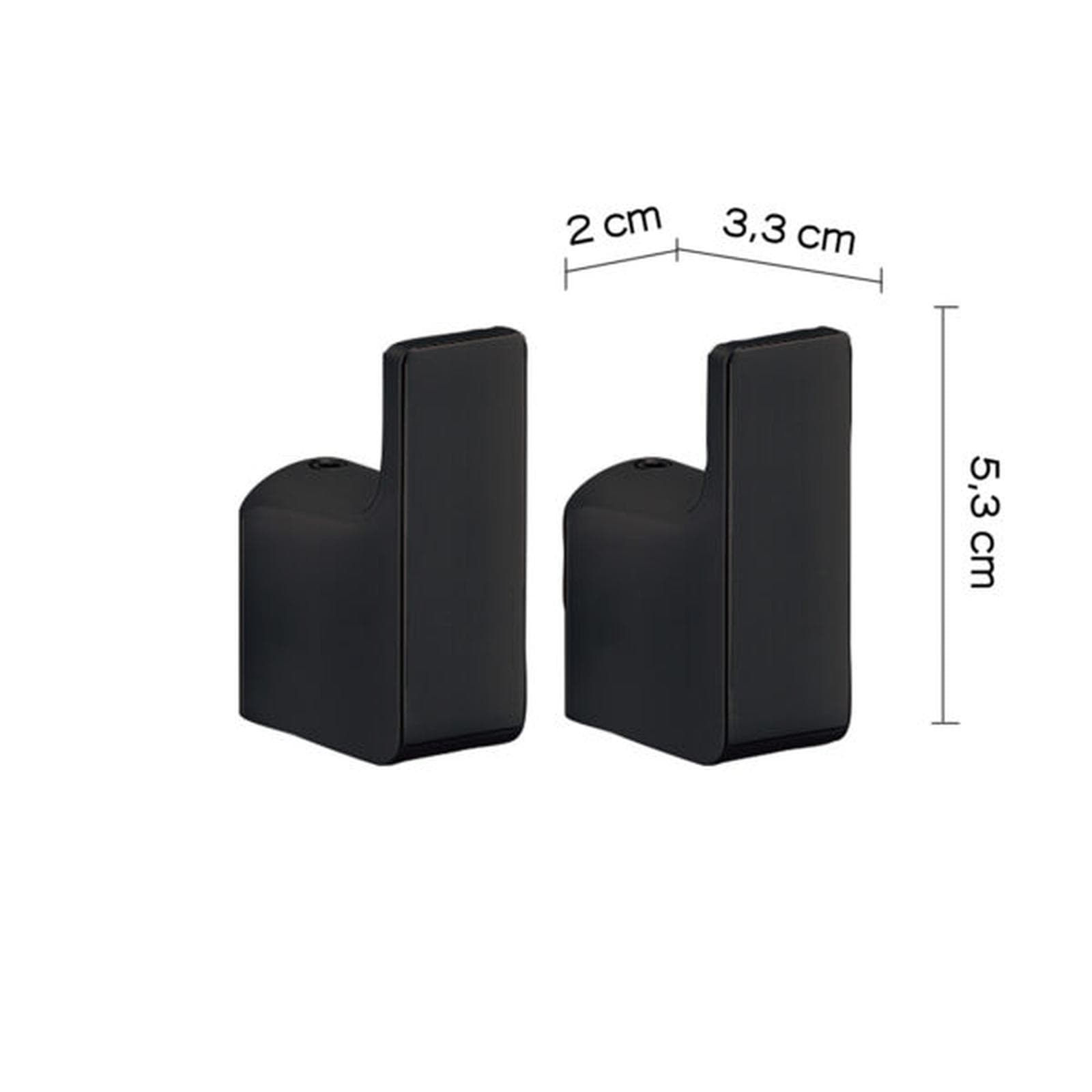 Set 2 appendini in cromall e ottone nero - Pirenei di Gedy