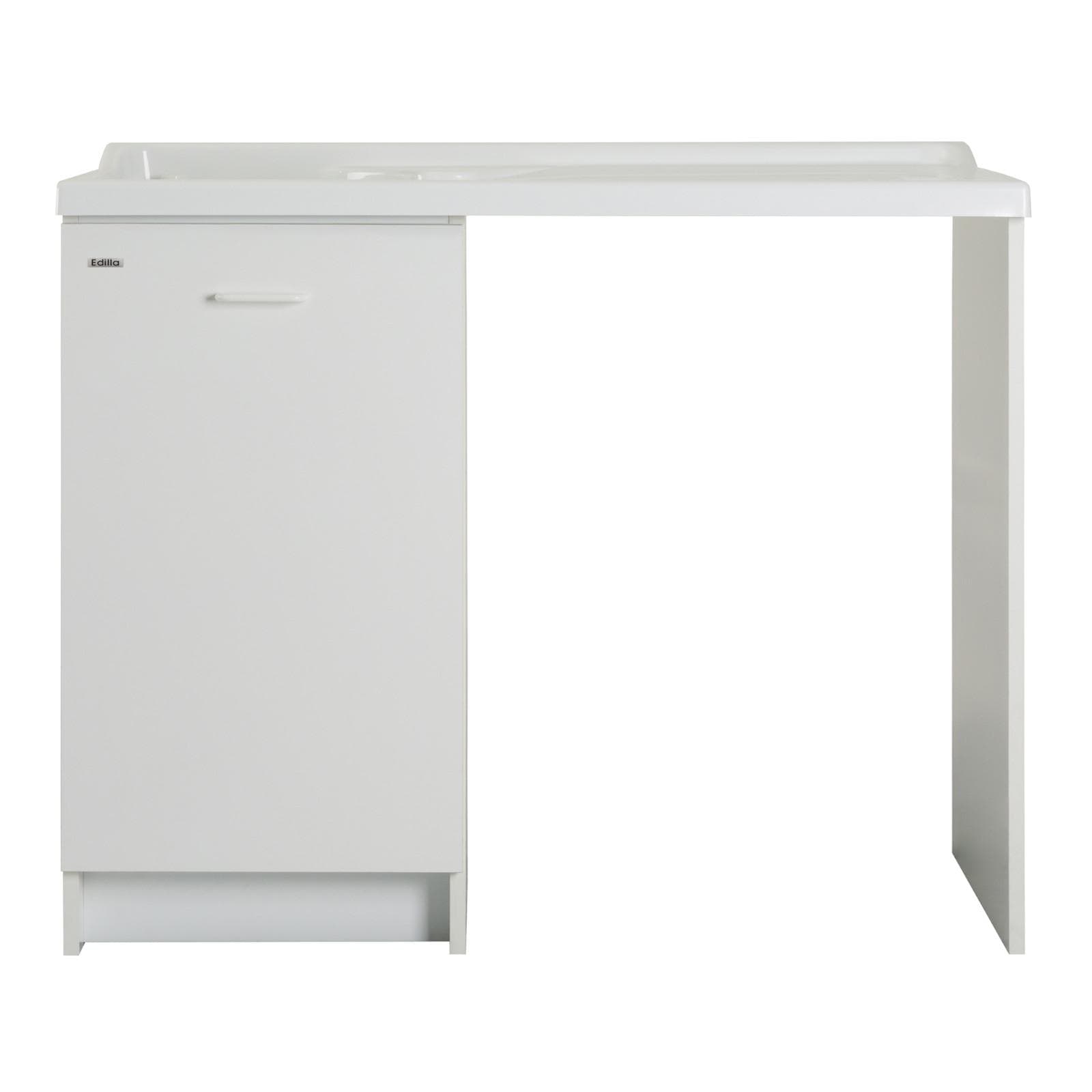 Coprilavatrice destro con lavatoio asse termoplastico linea Edilla 109x60x89h cm Montegrappa
