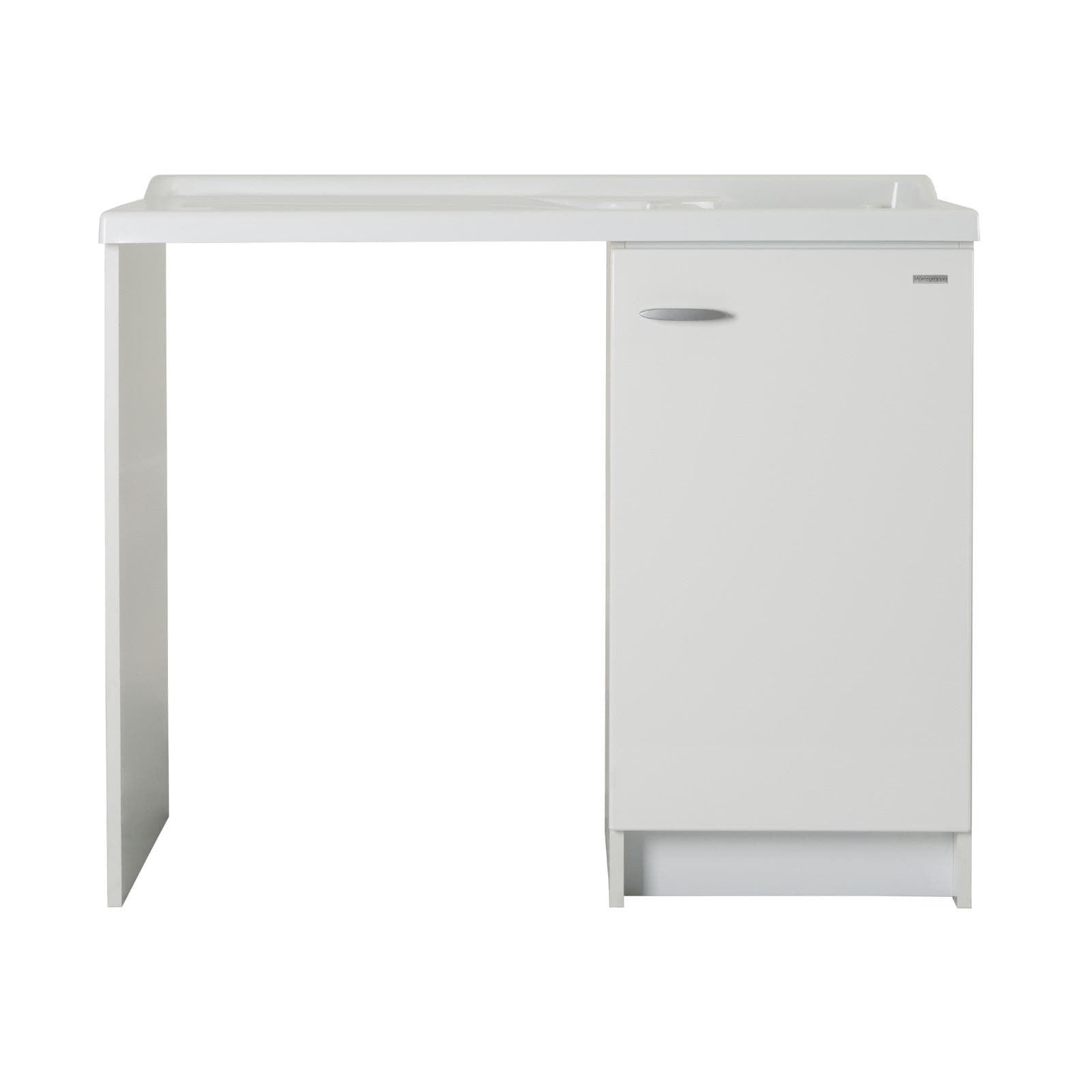 Coprilavatrice Montegrappa montaggio a sinistra + lavatoio linea Marella 109x60x89h cm