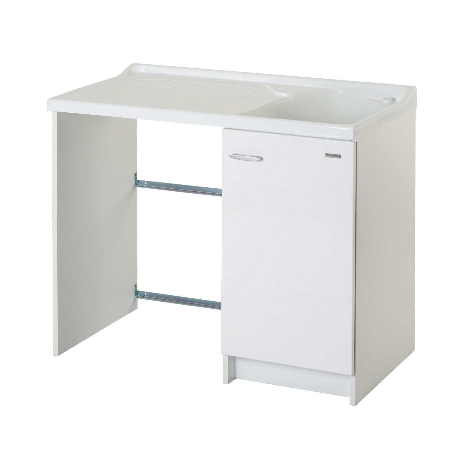 Coprilavatrice Montegrappa montaggio a sinistra + lavatoio linea Marella 109x60x89h cm
