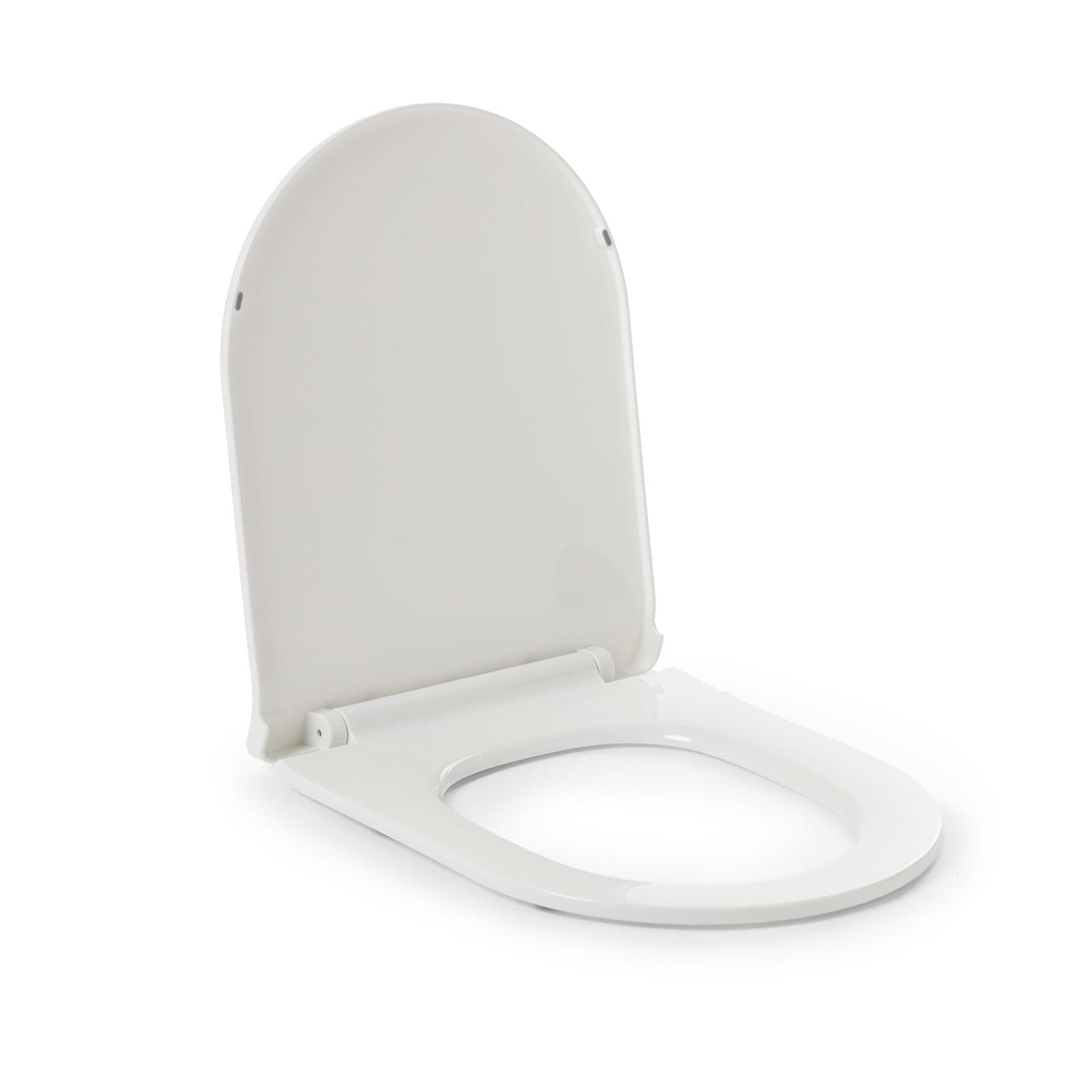 Copriwc slim bianco lucido con chiusura softclose - Sanix