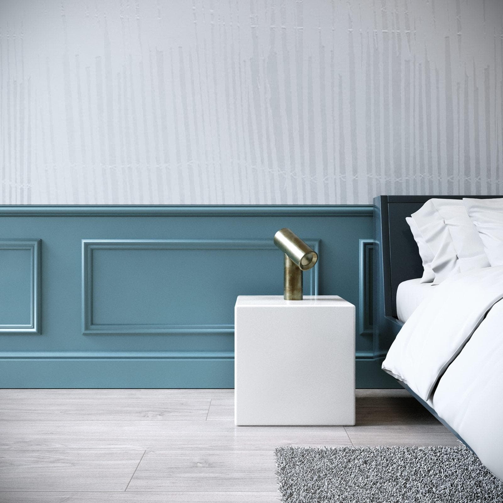Cornice boiserie 100x40 cm bianco verniciabile - Miya