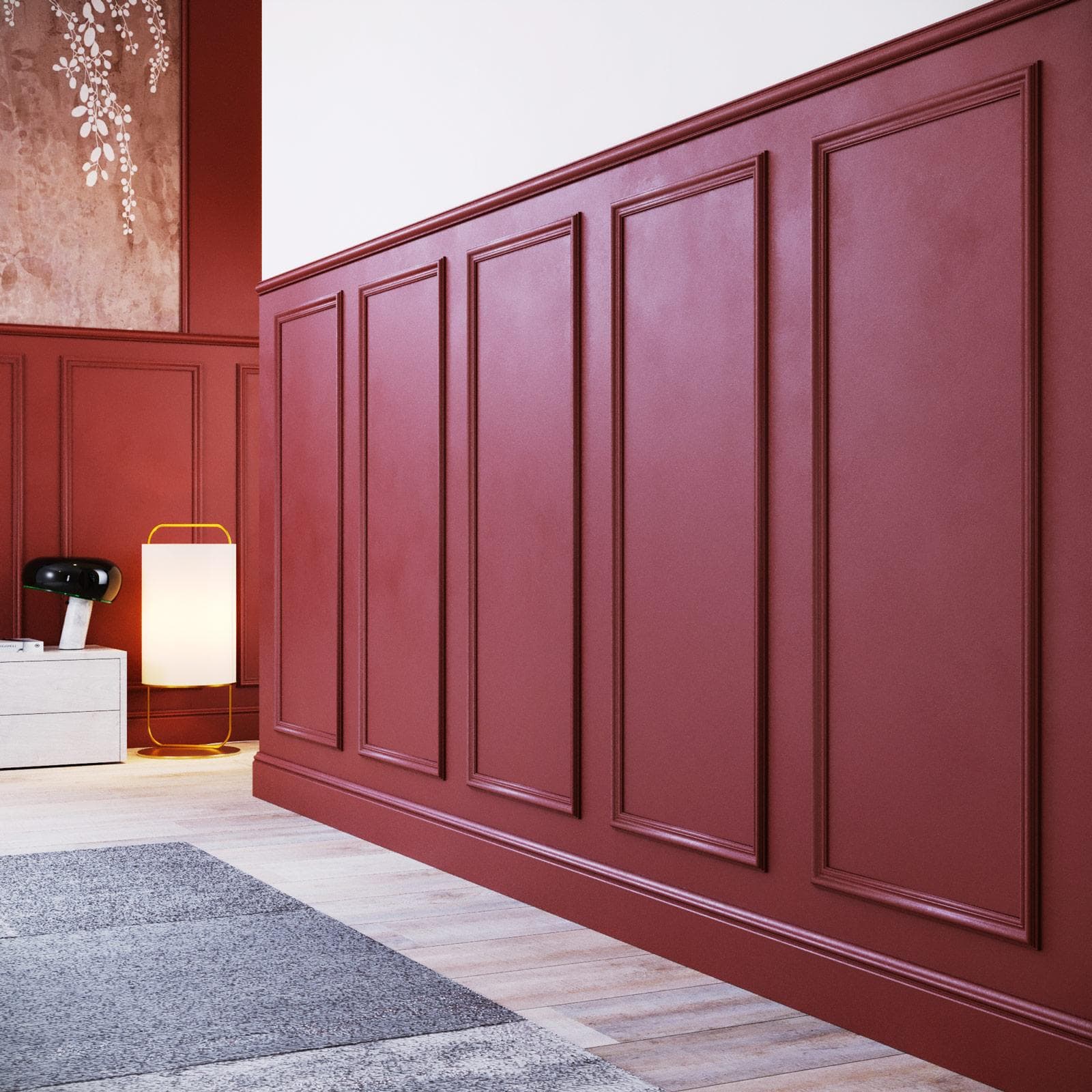 Cornice boiserie 140x60 cm bianco verniciabile - Miya