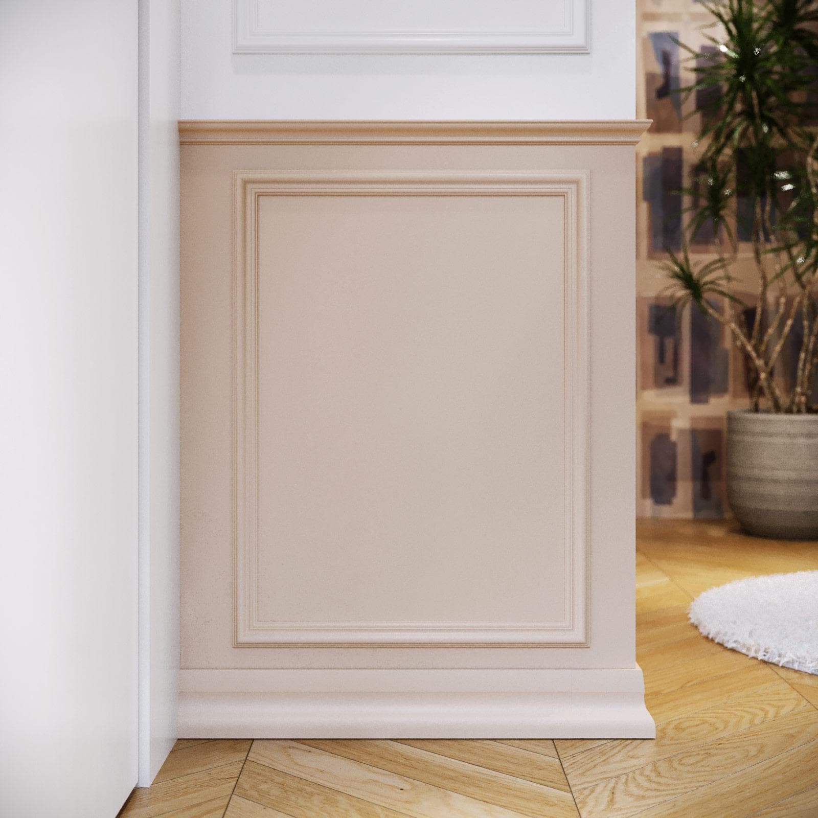 Cornice boiserie 60x80 cm bianco verniciabile - Miya