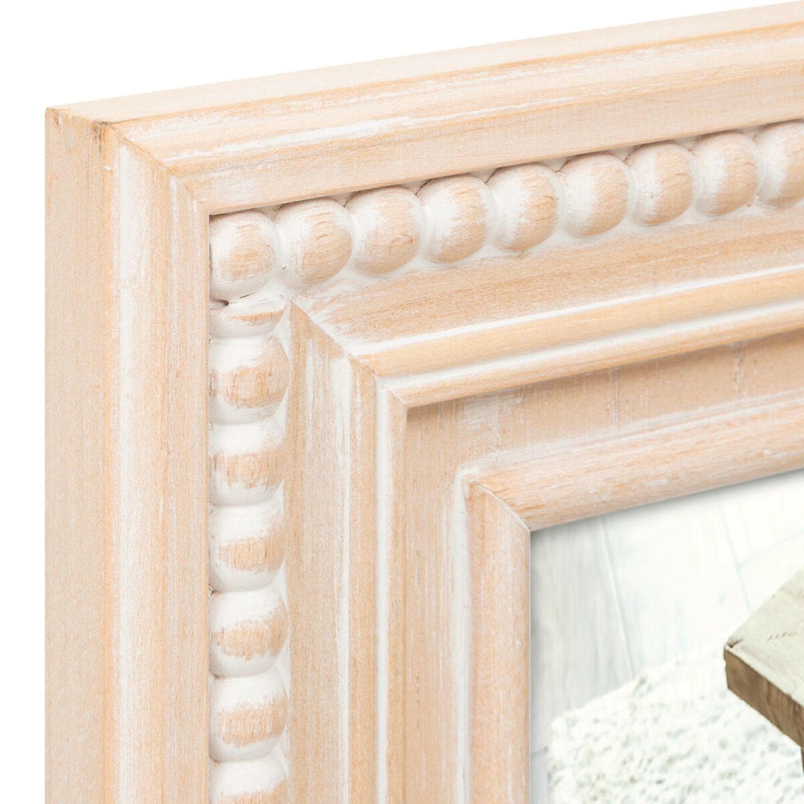Cornice multipla 38x67h cm reversibile in legno chiaro naturale
