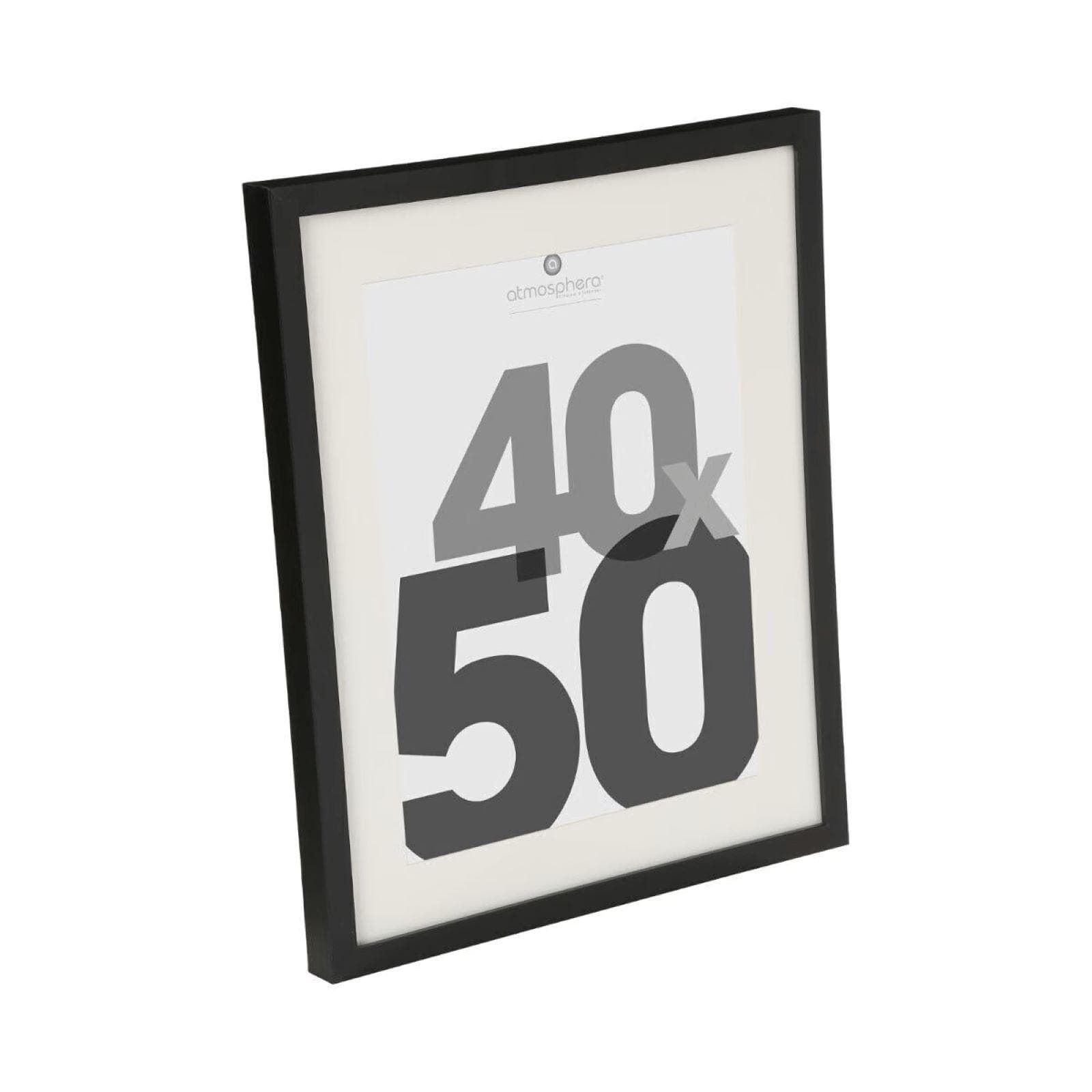 Cornice per foto 40x50 cm reversibile in legno nero - Talirha