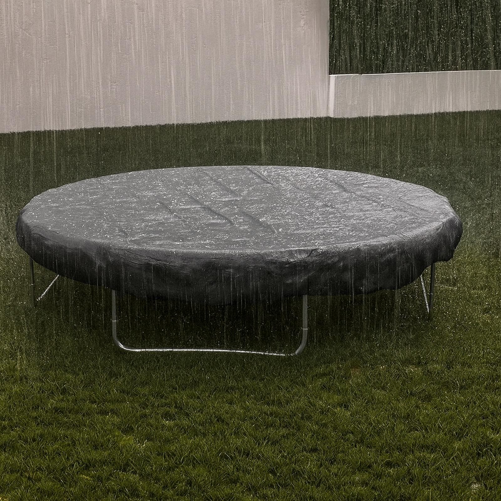 Copertura protettiva per trampolino in poliestere idrorepellente antracite 117x40h cm con coulisse regolabile - Wakanda