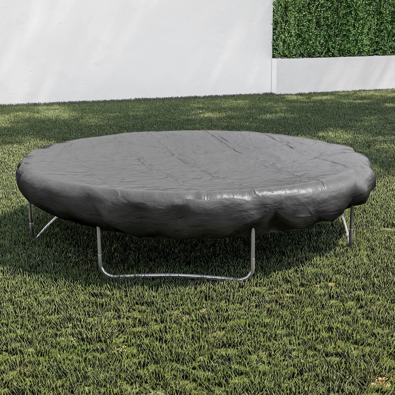 Copertura protettiva per trampolino in poliestere idrorepellente antracite 125x40h cm con coulisse regolabile - Wakanda