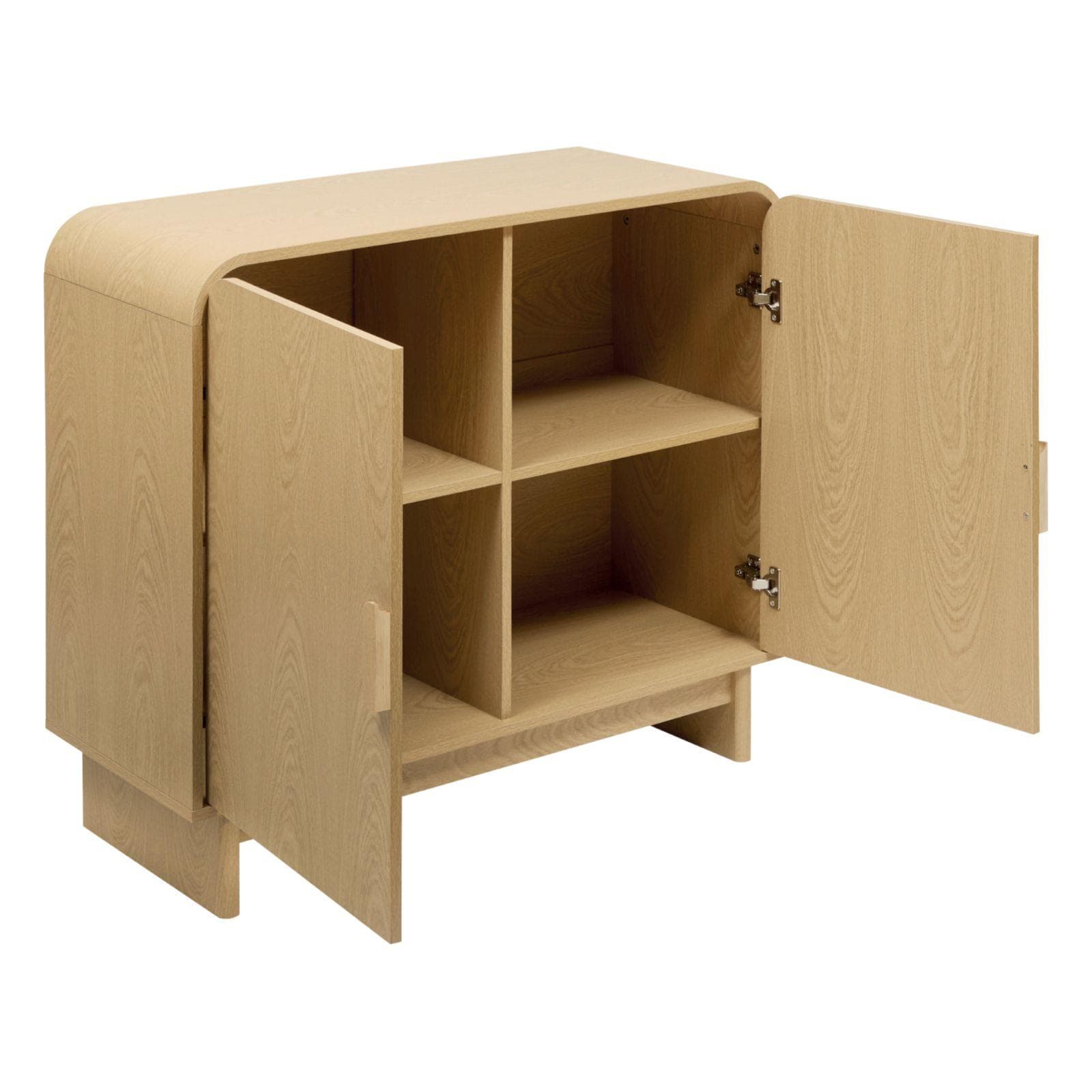 Credenza 100x85h cm in legno effetto betulla con 2 ante - Vicentina