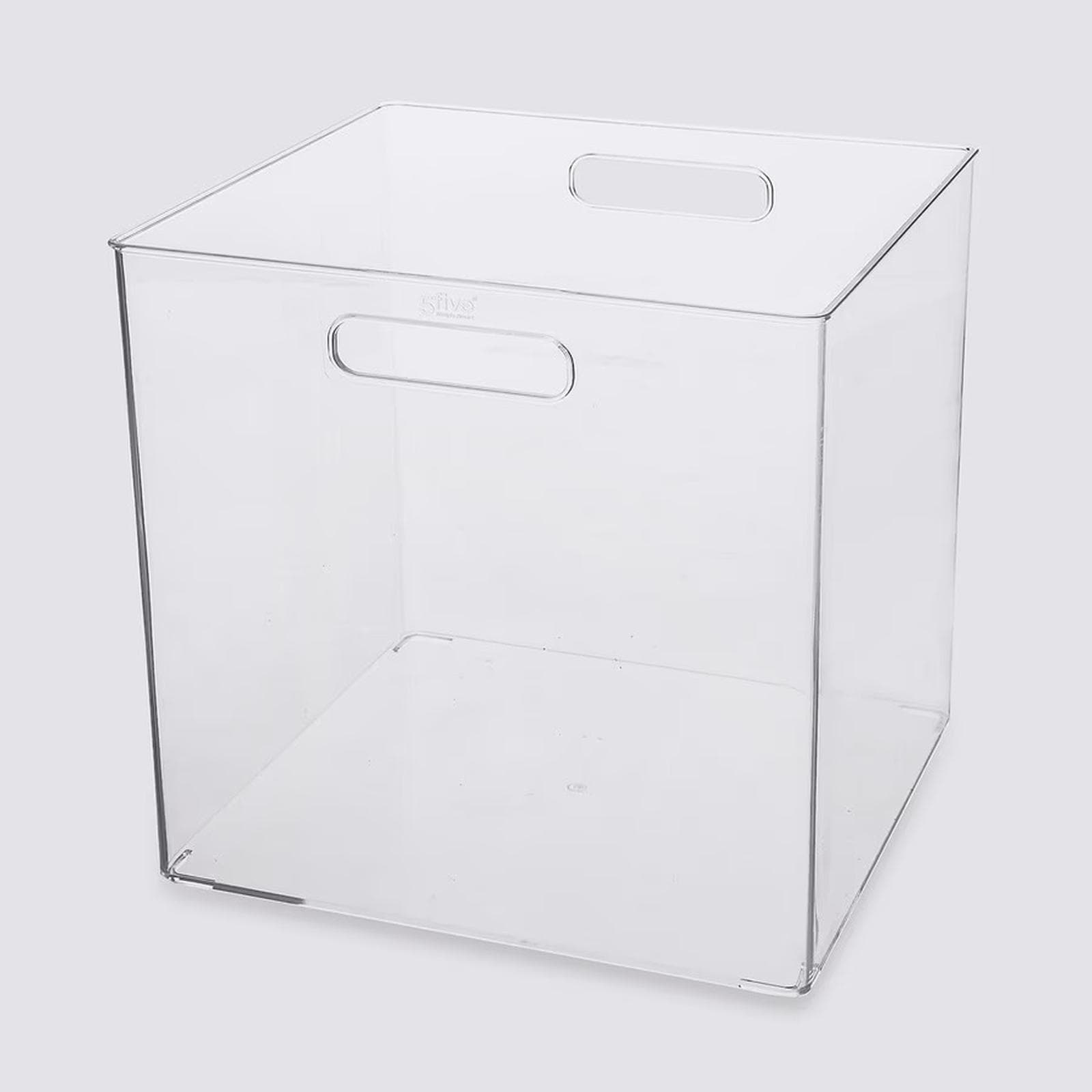 Cubo contenitore 31x31h cm trasparente
