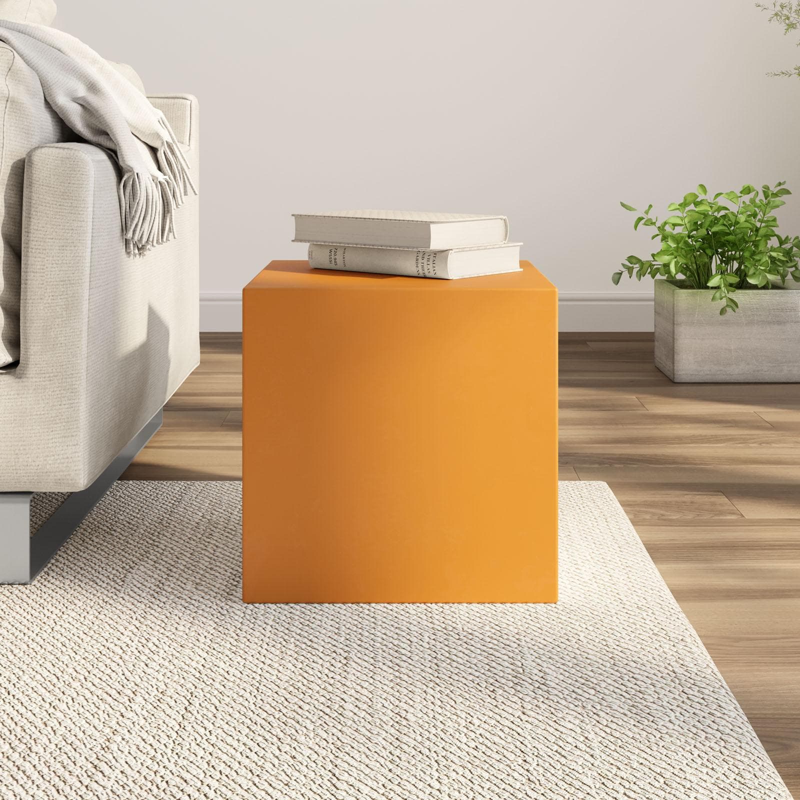Cubo multiuso da interno 35 h cm in polietilene ocra - Kubbot