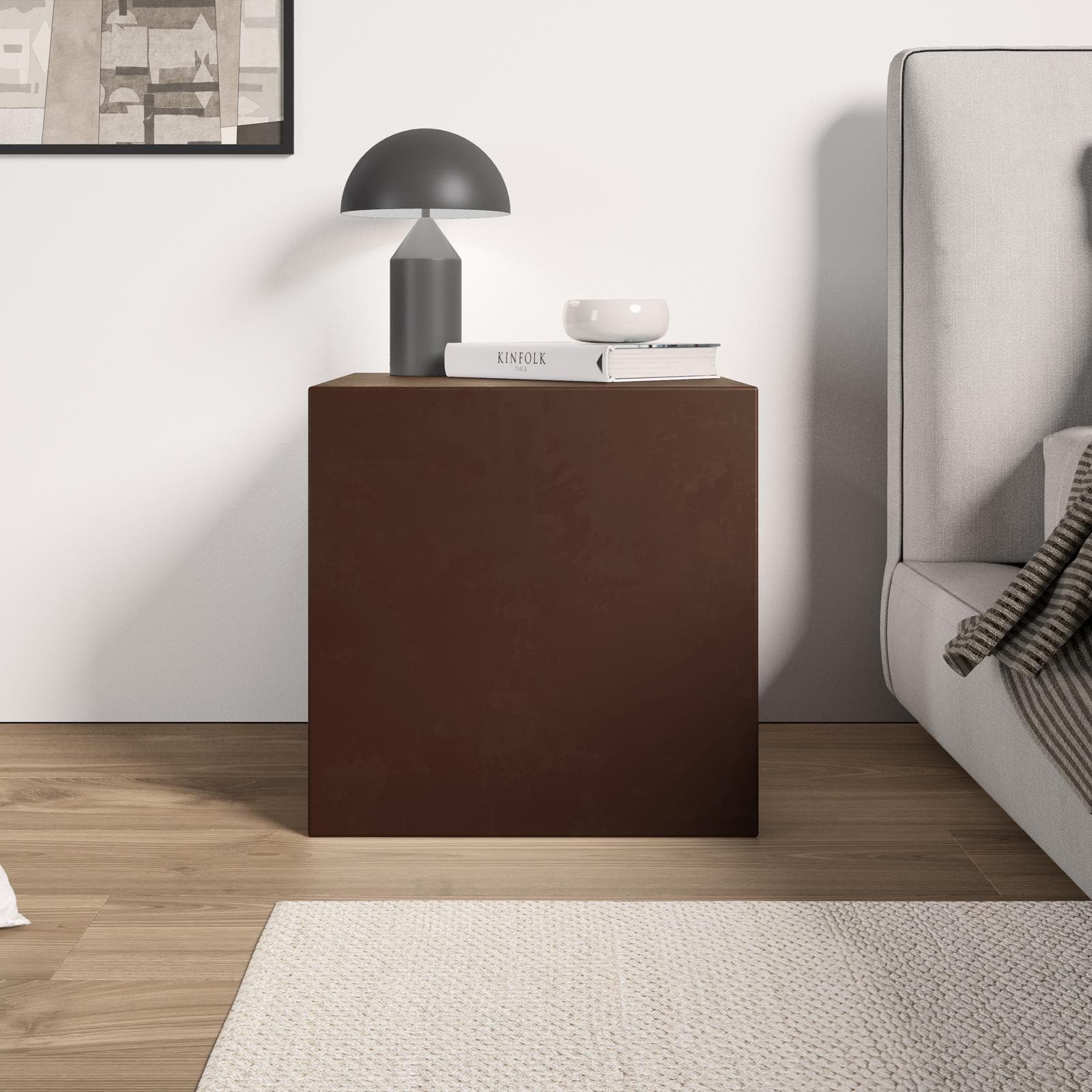 Cubo multiuso da interno 45 h cm in polietilene bronzo - Kubbot