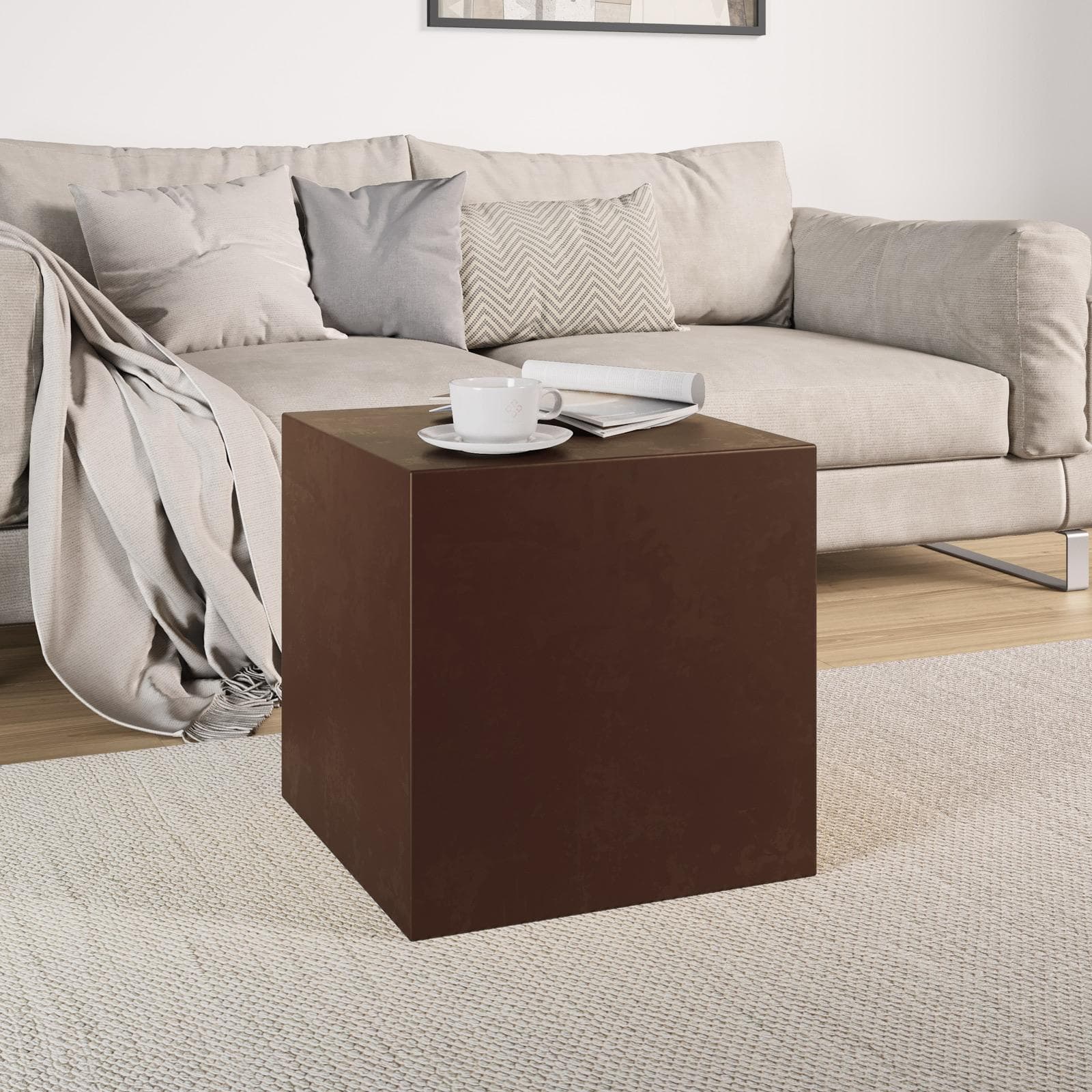 Cubo multiuso da interno 45 h cm in polietilene bronzo - Kubbot