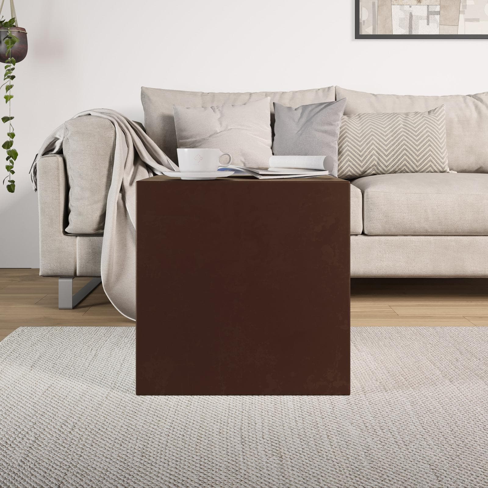 Cubo multiuso da interno 45 h cm in polietilene bronzo - Kubbot