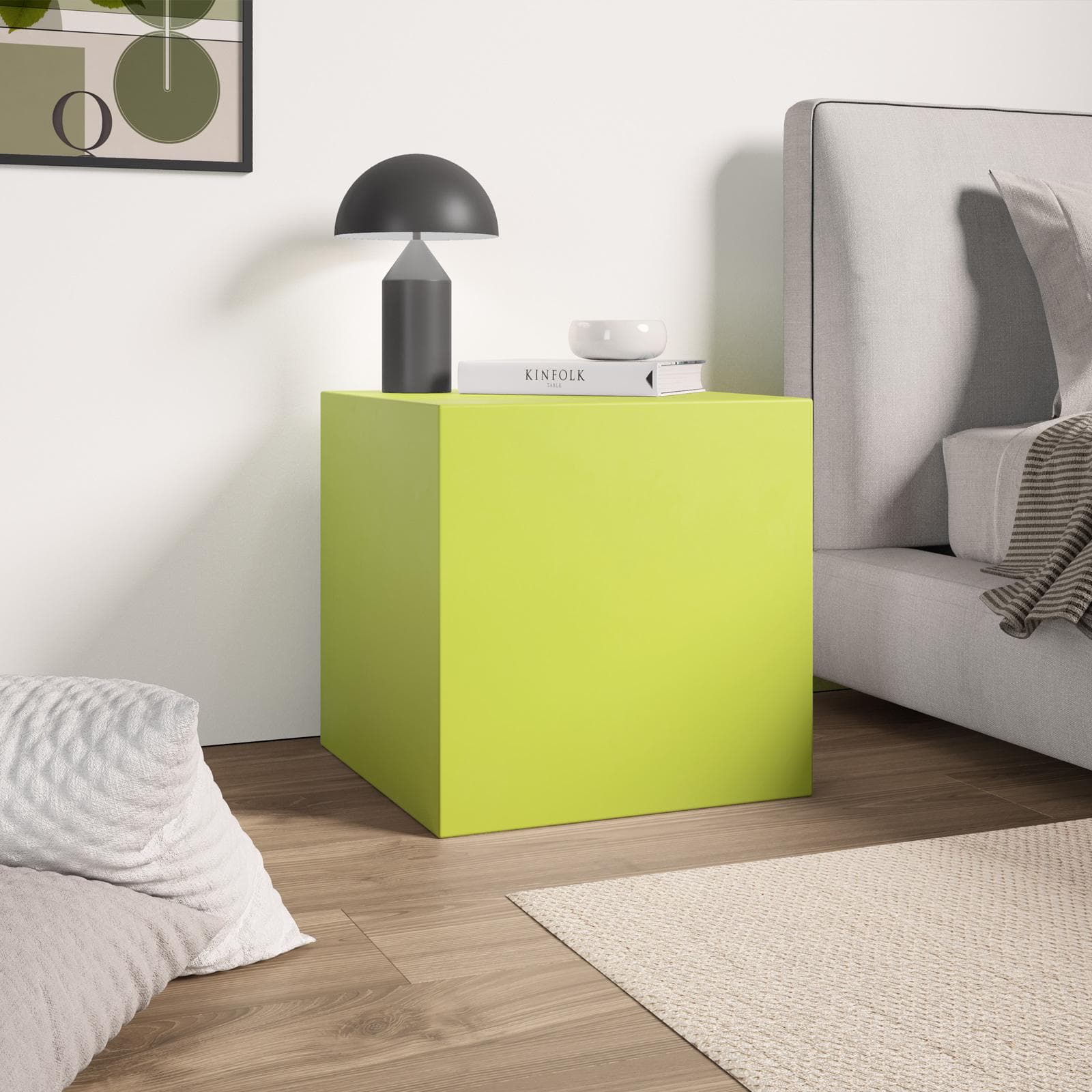 Cubo multiuso da interno 45 h cm in polietilene verde kiwi - Kubbot