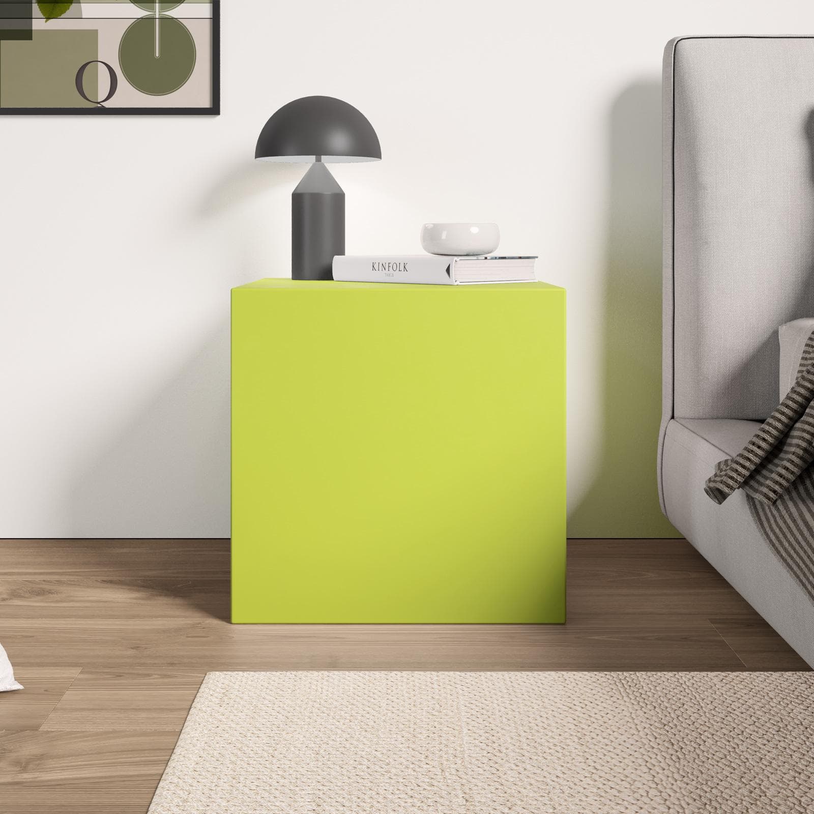 Cubo multiuso da interno 45 h cm in polietilene verde kiwi - Kubbot