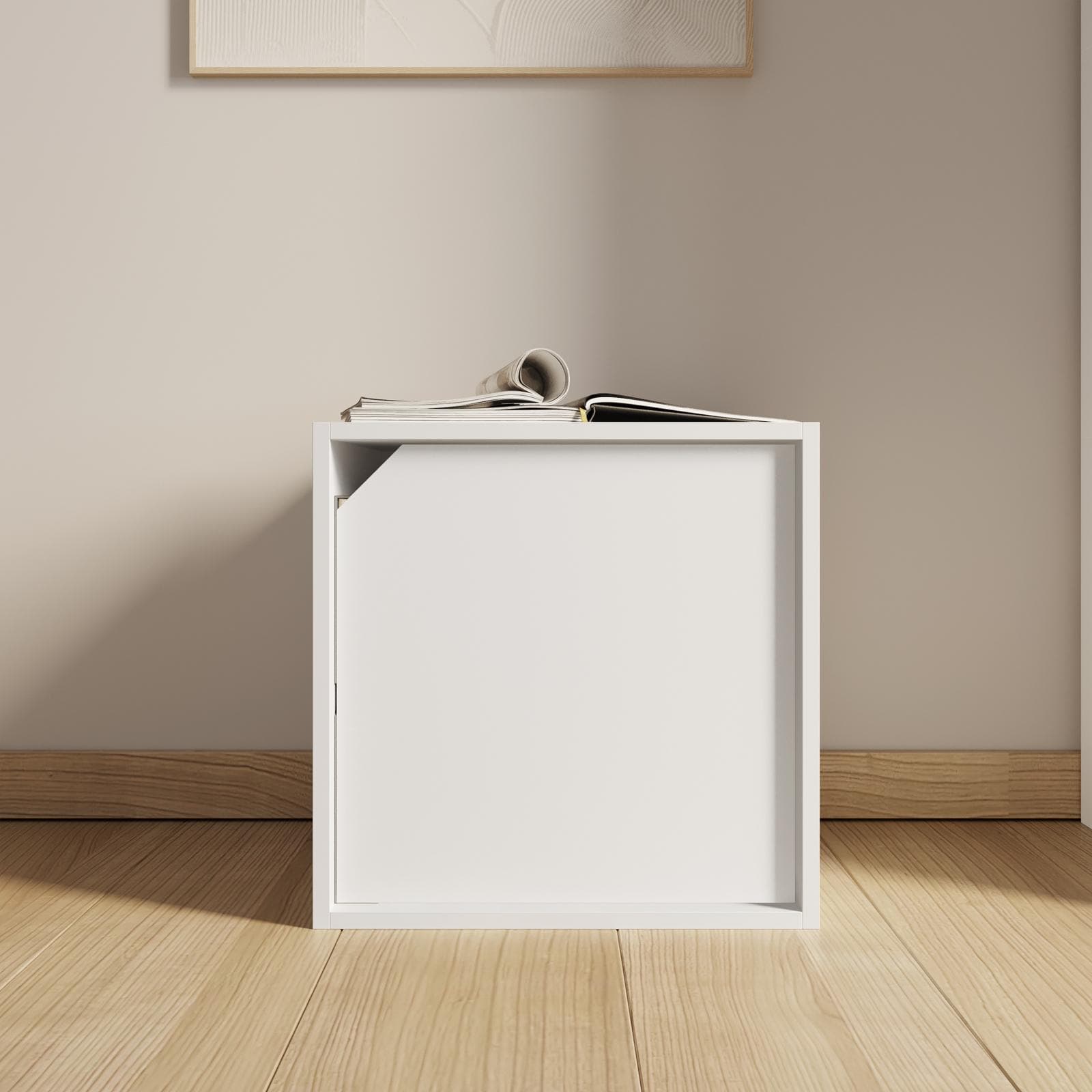 Cubo modulare con anta bianco - Puzzle