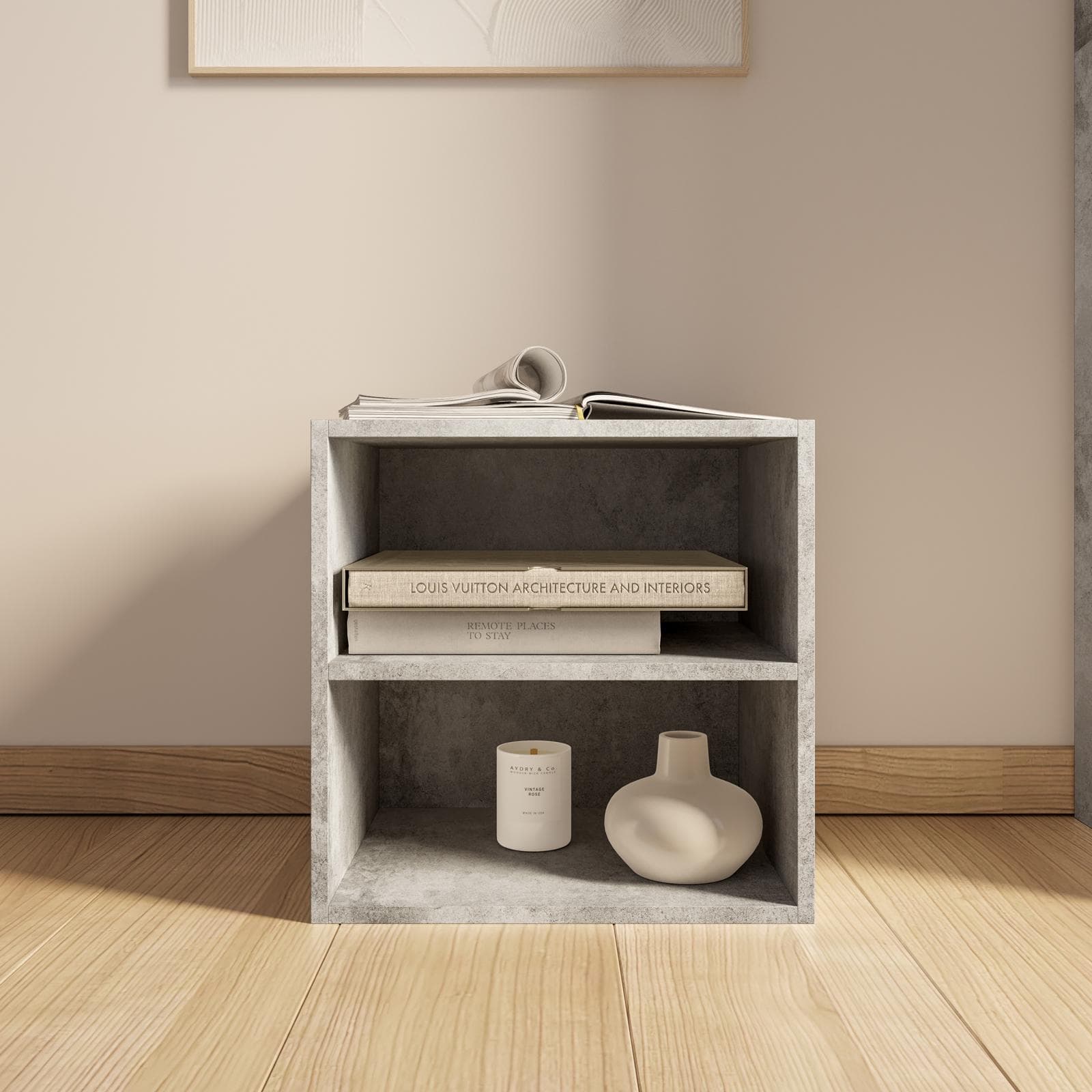 Cubo modulare con mensola cemento - Puzzle